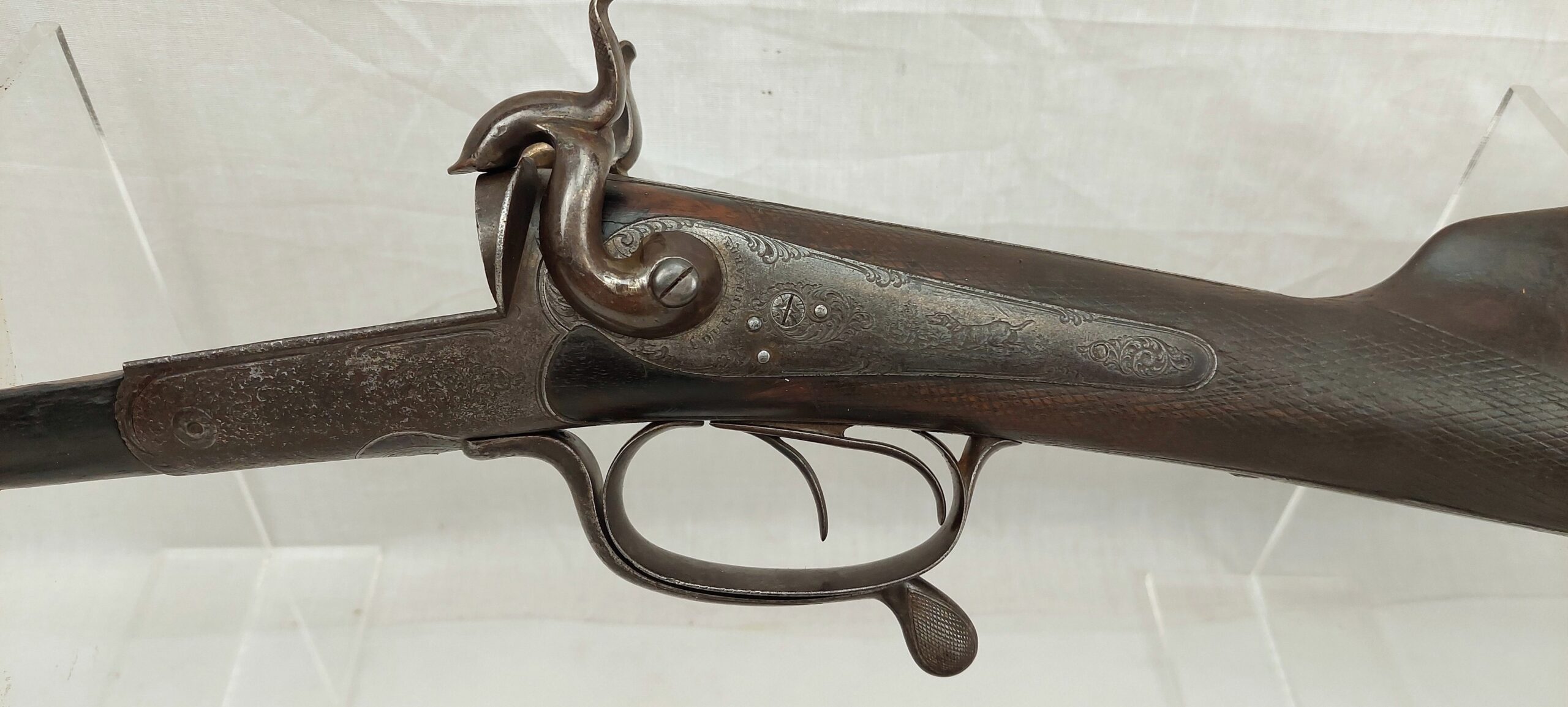 Cased Damascus Barrel Shotgun - Image 19