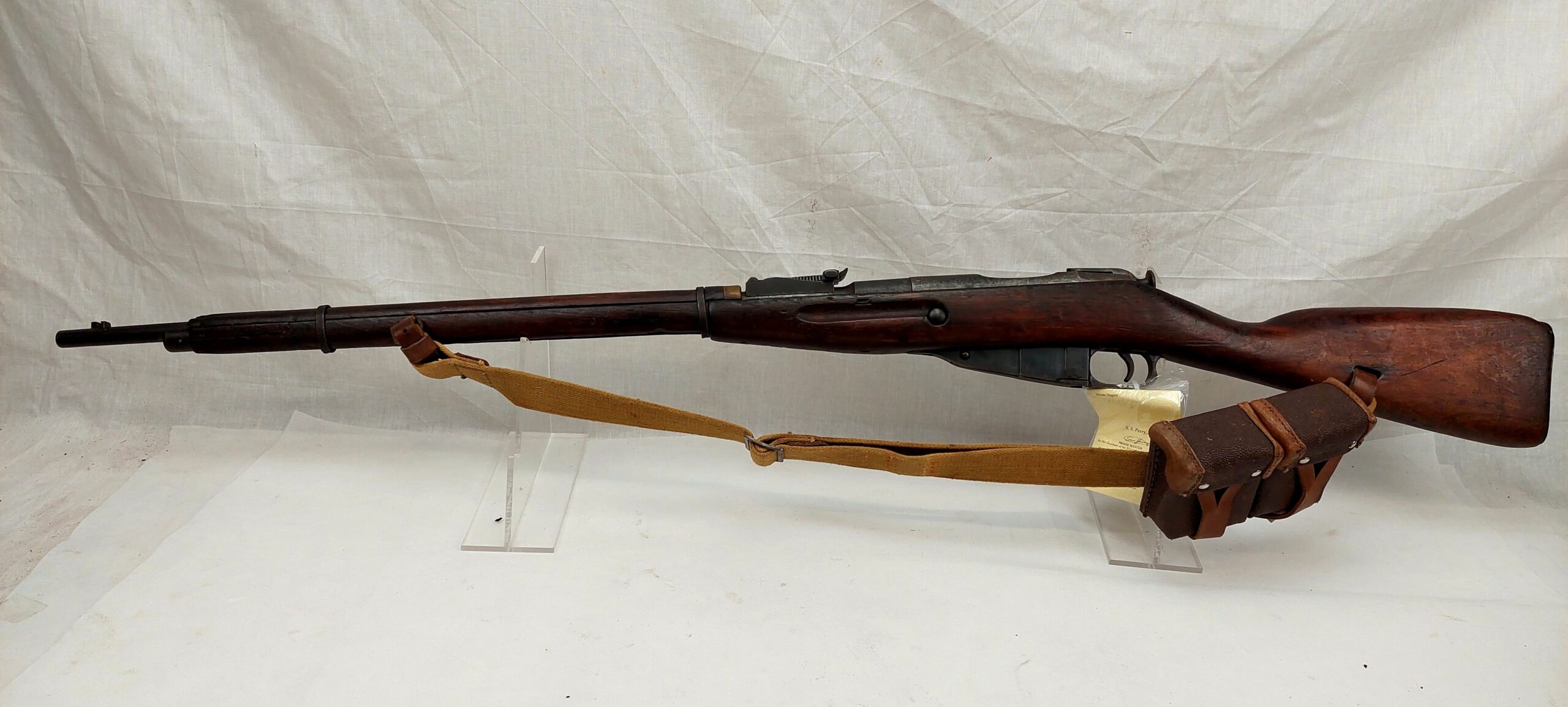 EU Specification Deactivated Mosin Nagant Rifle And Magazine Pouch - Image 7