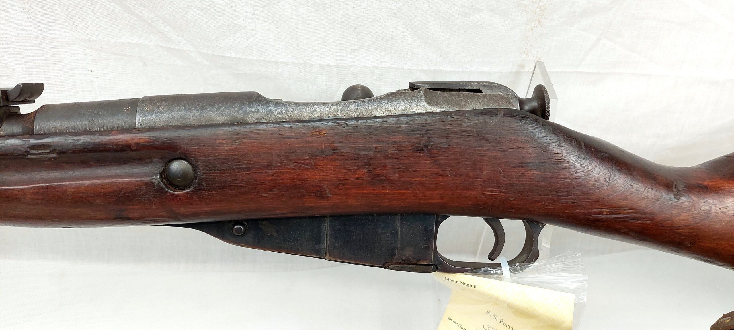 EU Specification Deactivated Mosin Nagant Rifle And Magazine Pouch - Image 4