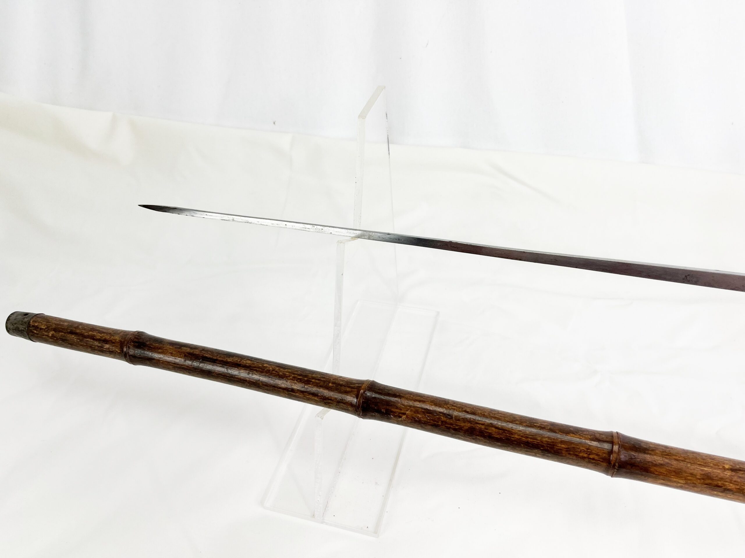 English Brevete Bamboo Sword Cane - Image 8