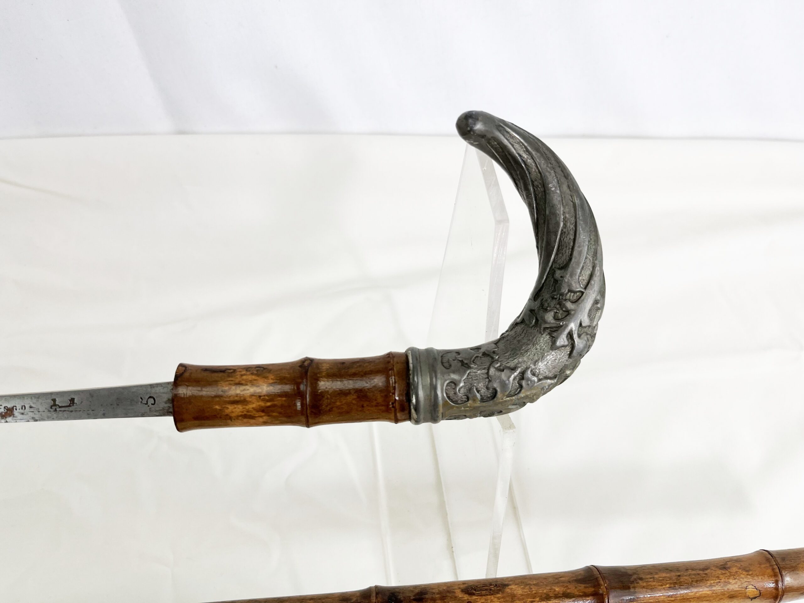 English Brevete Bamboo Sword Cane - Image 10