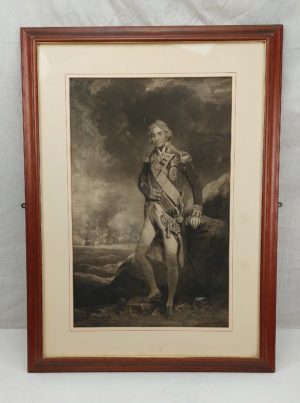 Framed Print of Admiral Lord Nelson by C. Turner after John Hopper