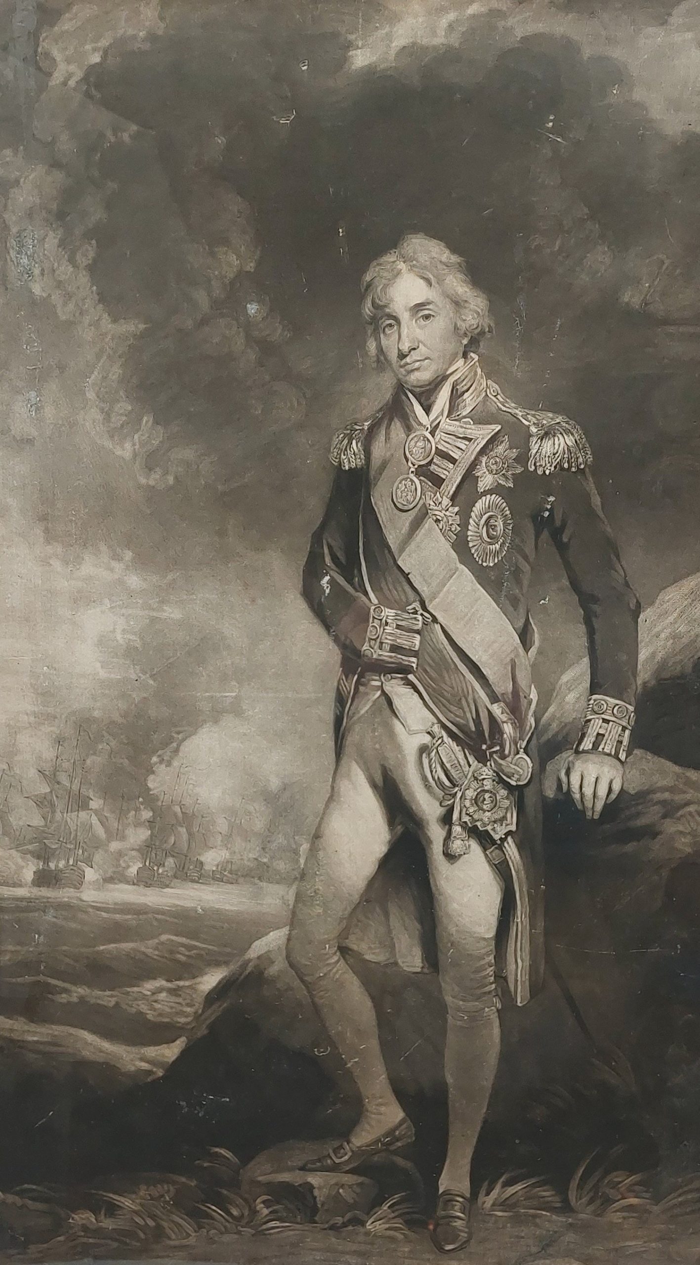 Framed Print of Admiral Lord Nelson by C. Turner after John Hopper - Image 2