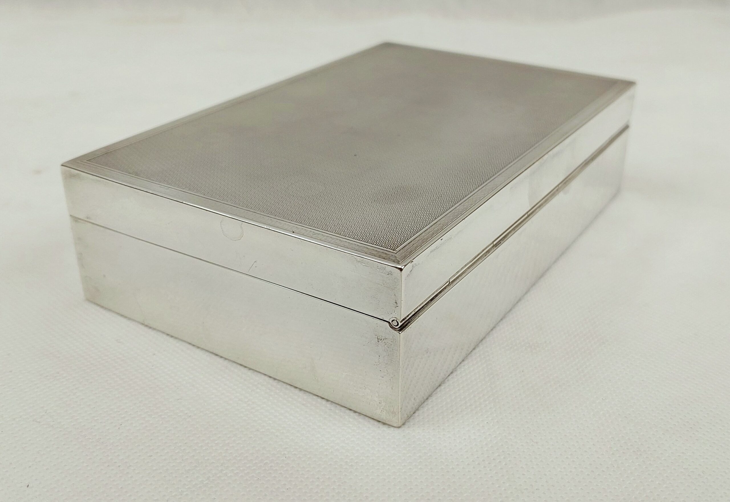 Sterling Silver Cigarette Box – Birmingham 1930 - Image 3