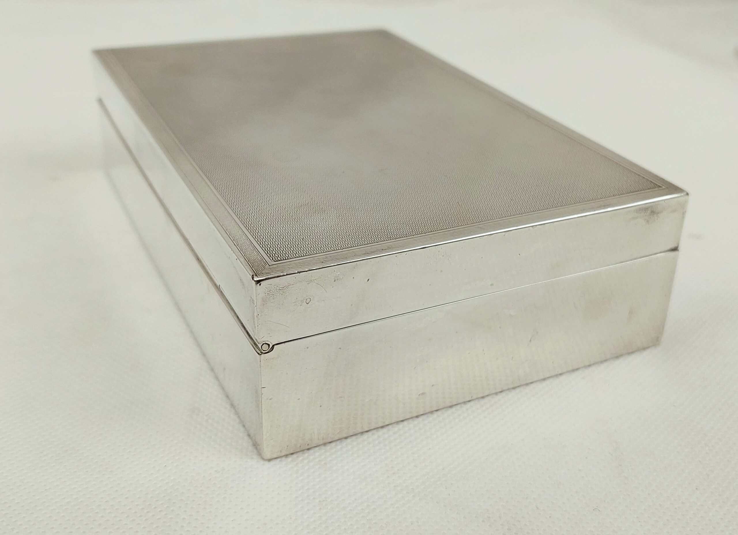 Sterling Silver Cigarette Box – Birmingham 1930 - Image 4