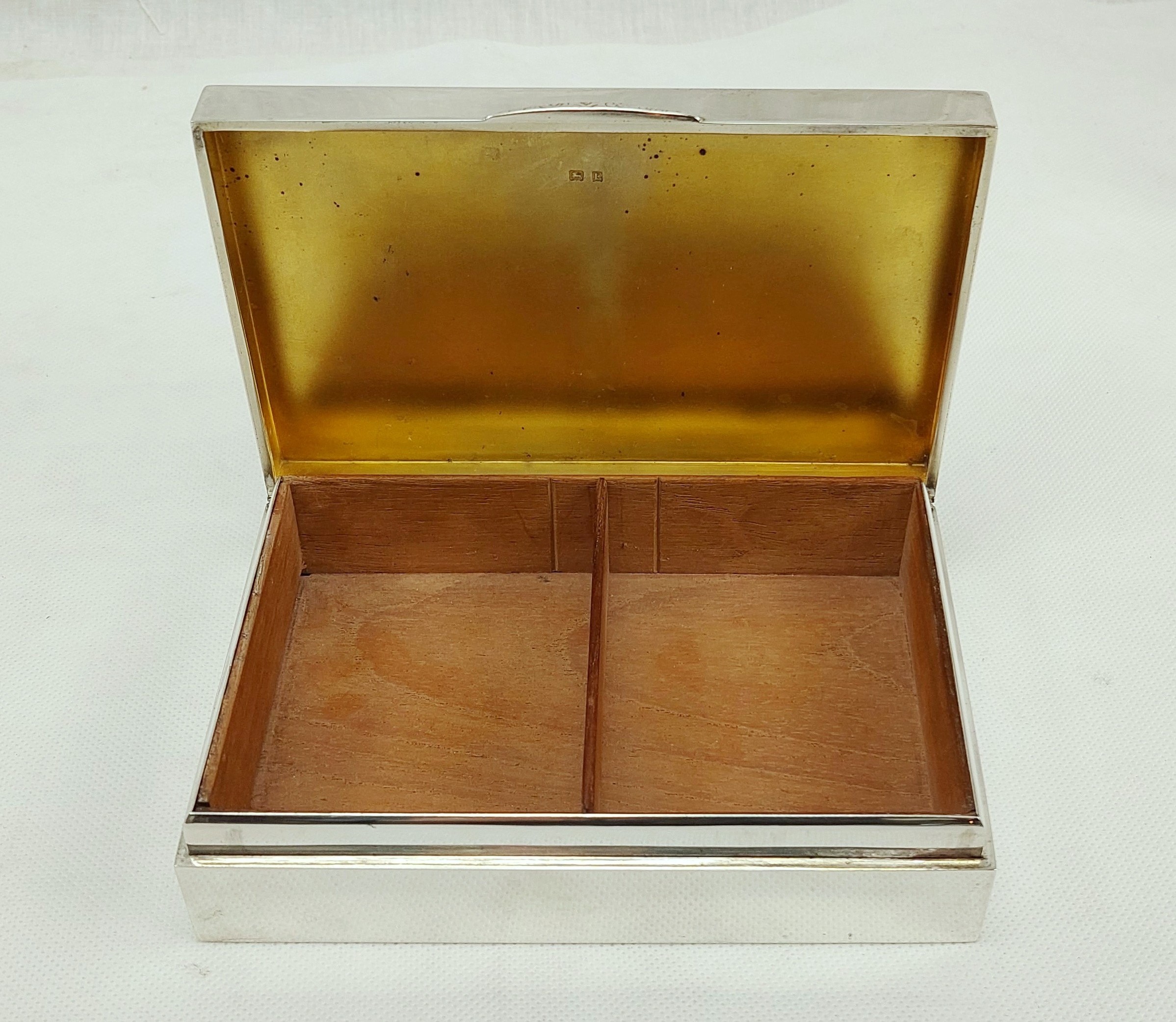 Sterling Silver Cigarette Box – Birmingham 1930 - Image 6
