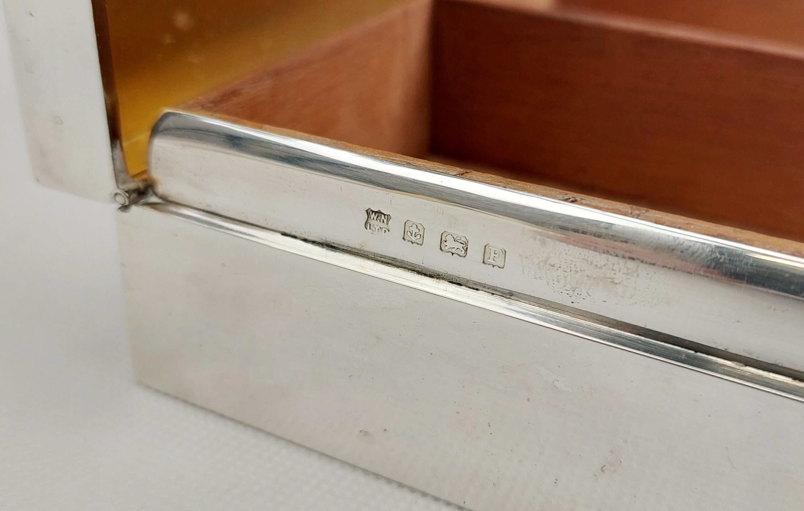 Sterling Silver Cigarette Box – Birmingham 1930 - Image 7