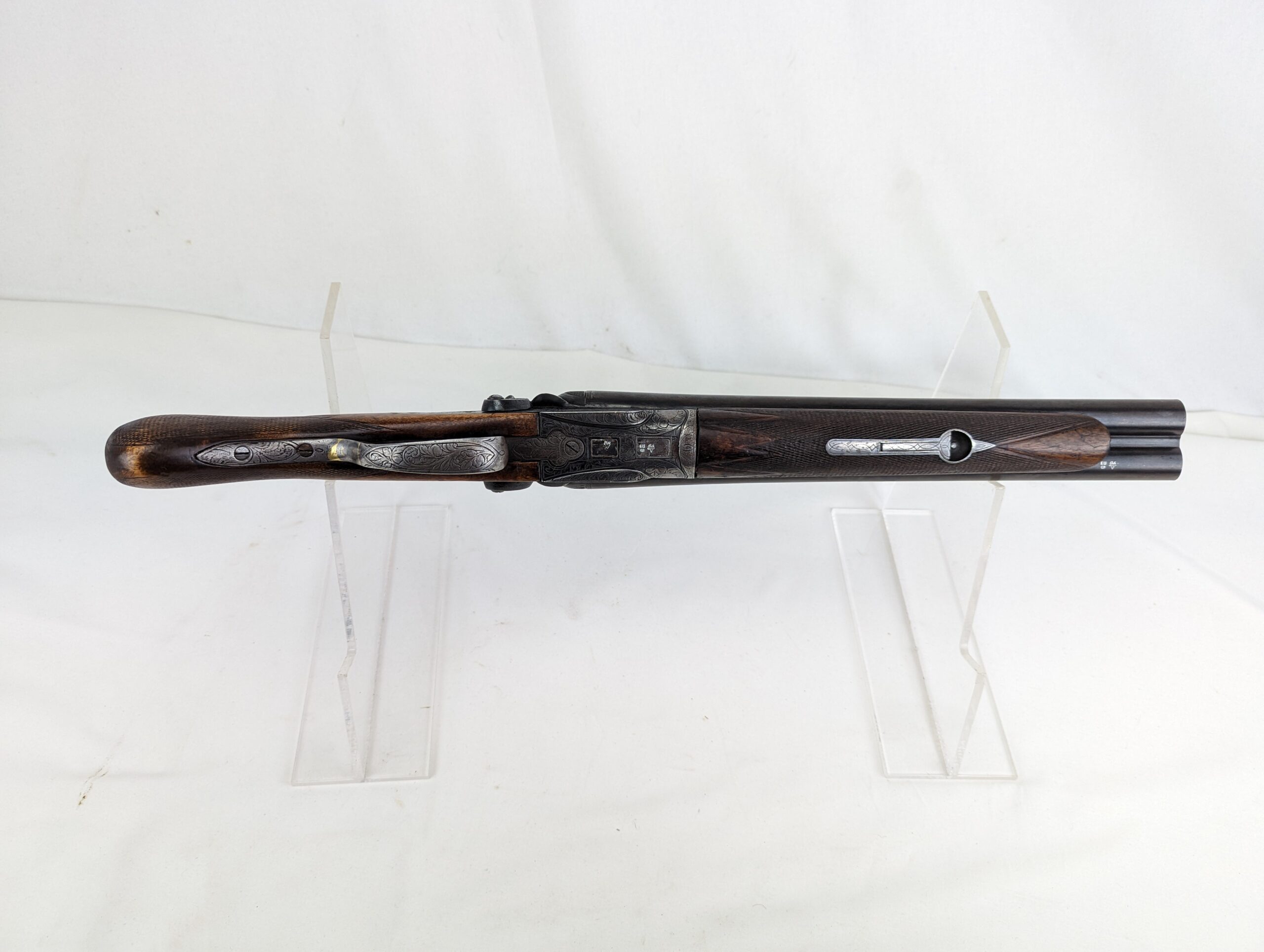 Antique Double Barrel Patterned Sawn Off Shotgun - Image 4
