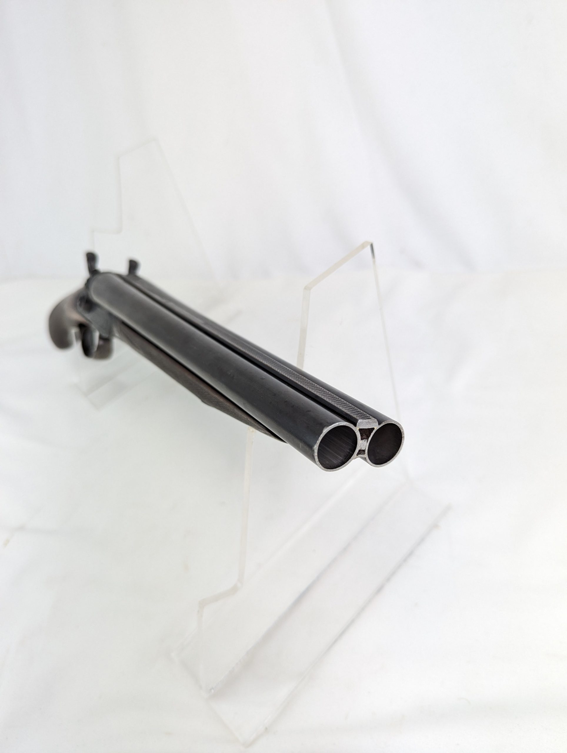 Antique Double Barrel Patterned Sawn Off Shotgun - Image 6