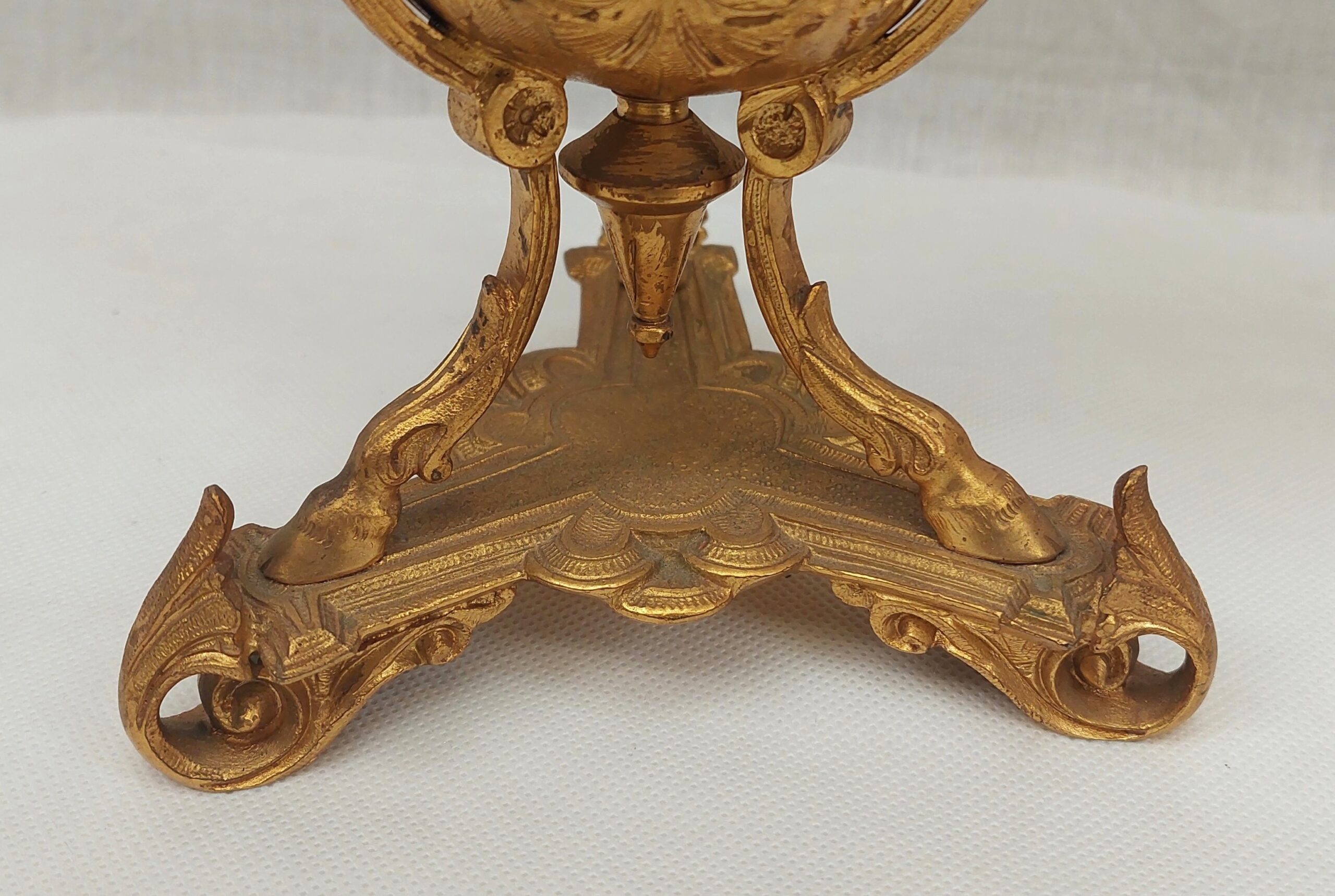 Pair Of Regency Circa 1820 Gilt Bronze 4 Sconce Candelabra - Image 7