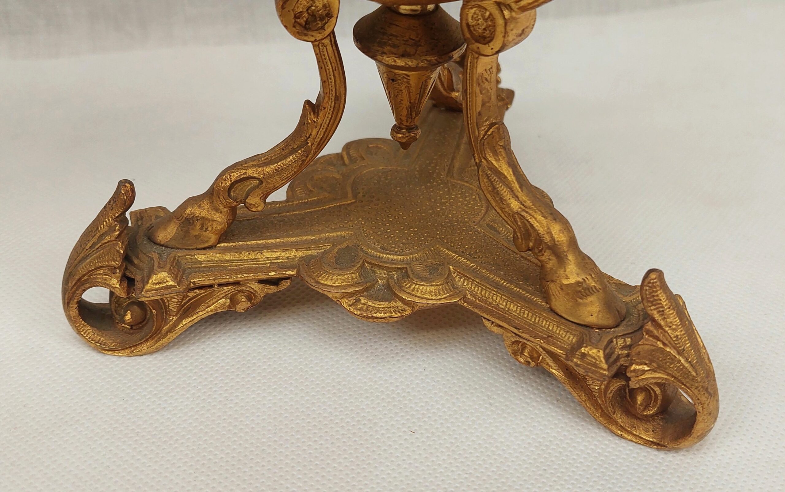 Pair Of Regency Circa 1820 Gilt Bronze 4 Sconce Candelabra - Image 5