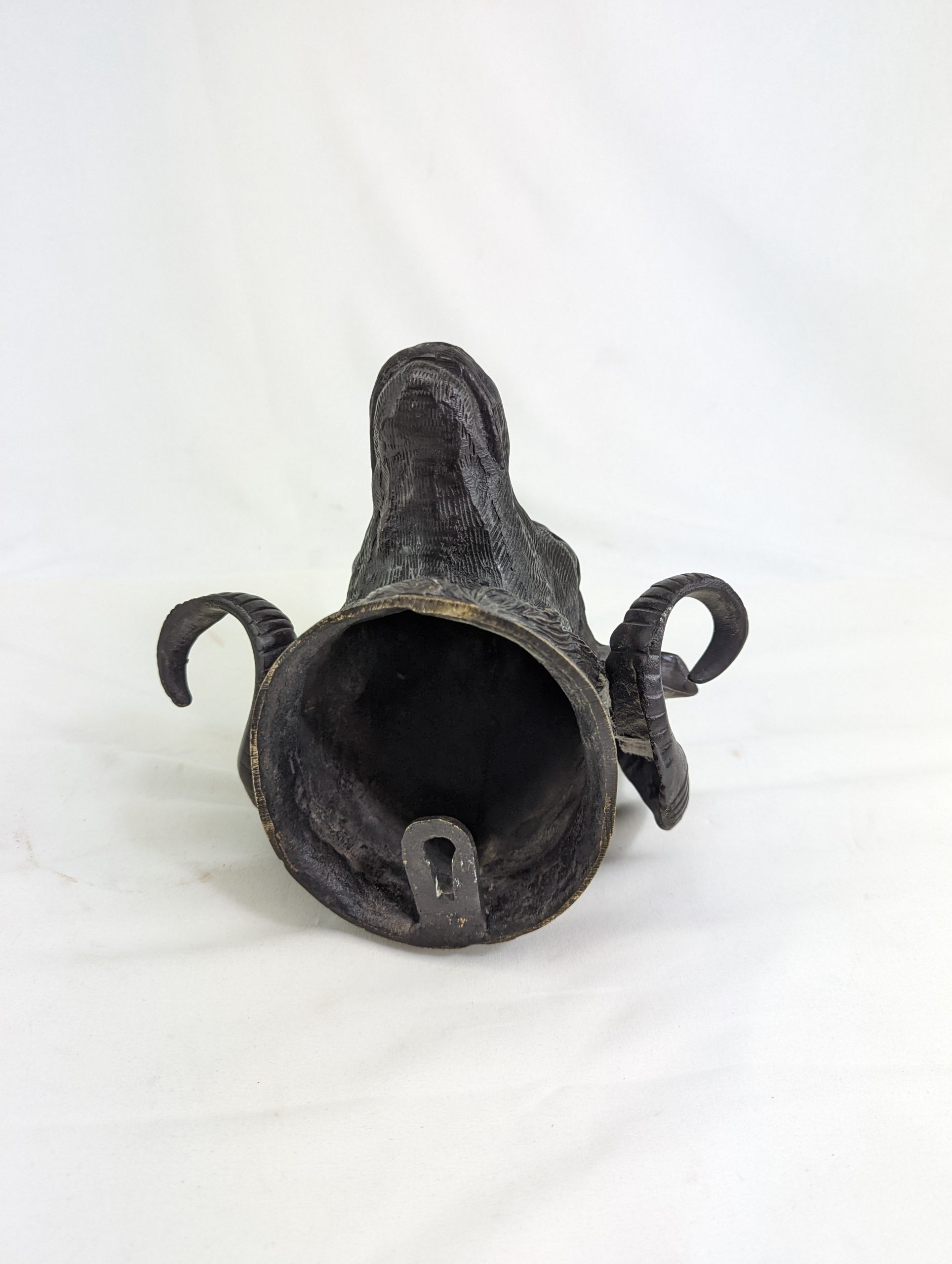Pair of Heavy Bronze Rams’ Heads - Image 4