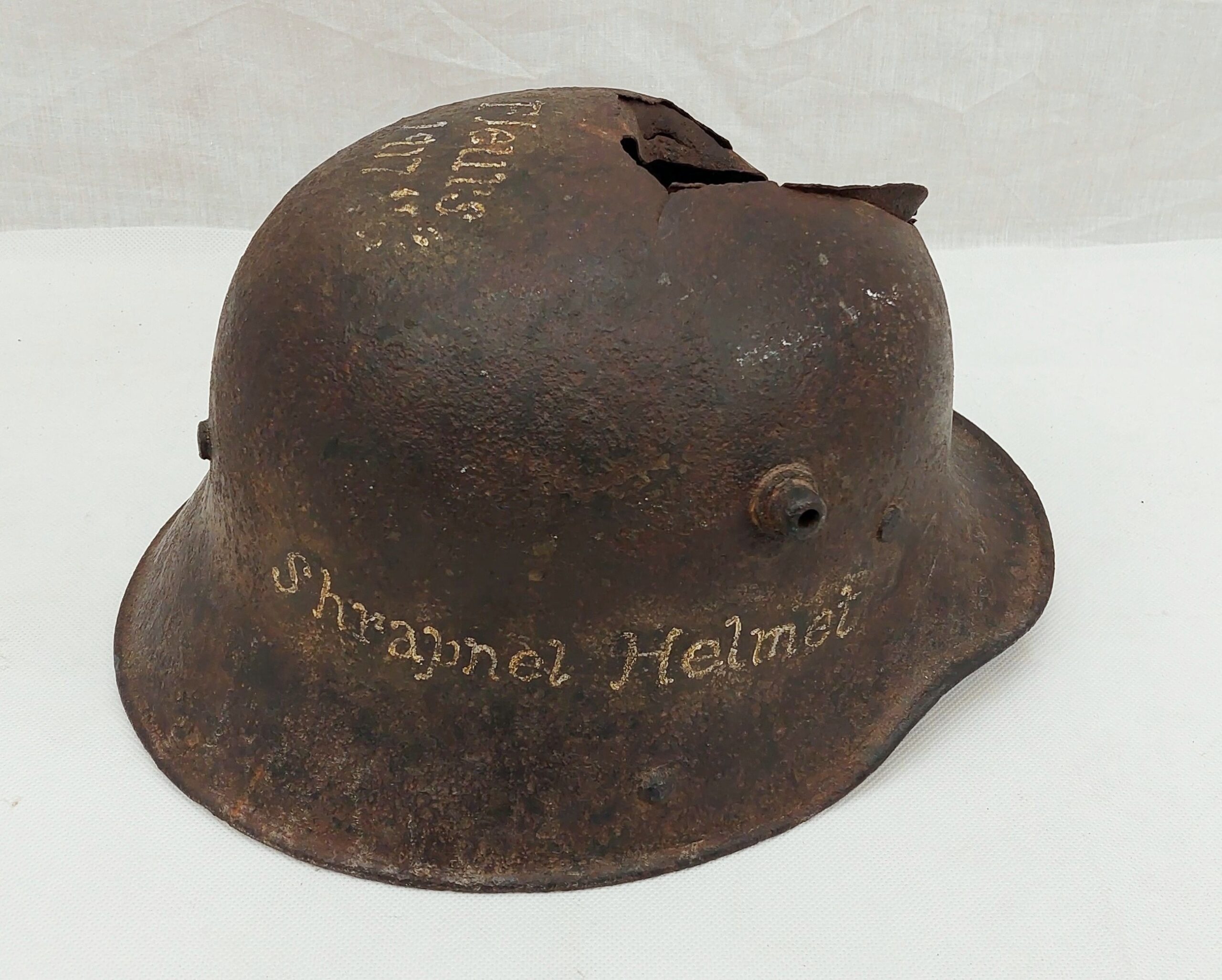 Relic WW1 German M16 Helmet And Shrapnel - Image 6