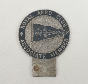1950s Royal Aero Club Associate Member Car Badge