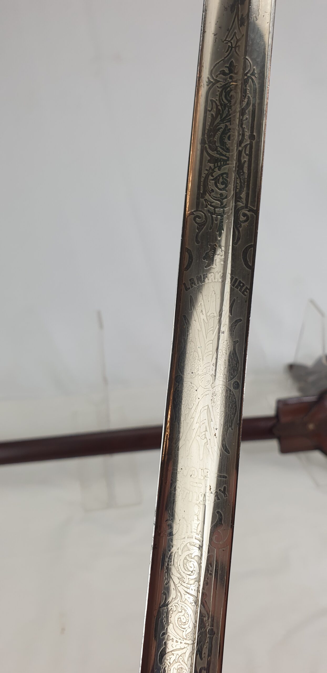 Scottish Lanarkshire Royal Artillery Volunteers Sword 1827 Pattern Light Cavalry Sabre, Leather Frog, Leather Field Scabbard and Belt - Image 18