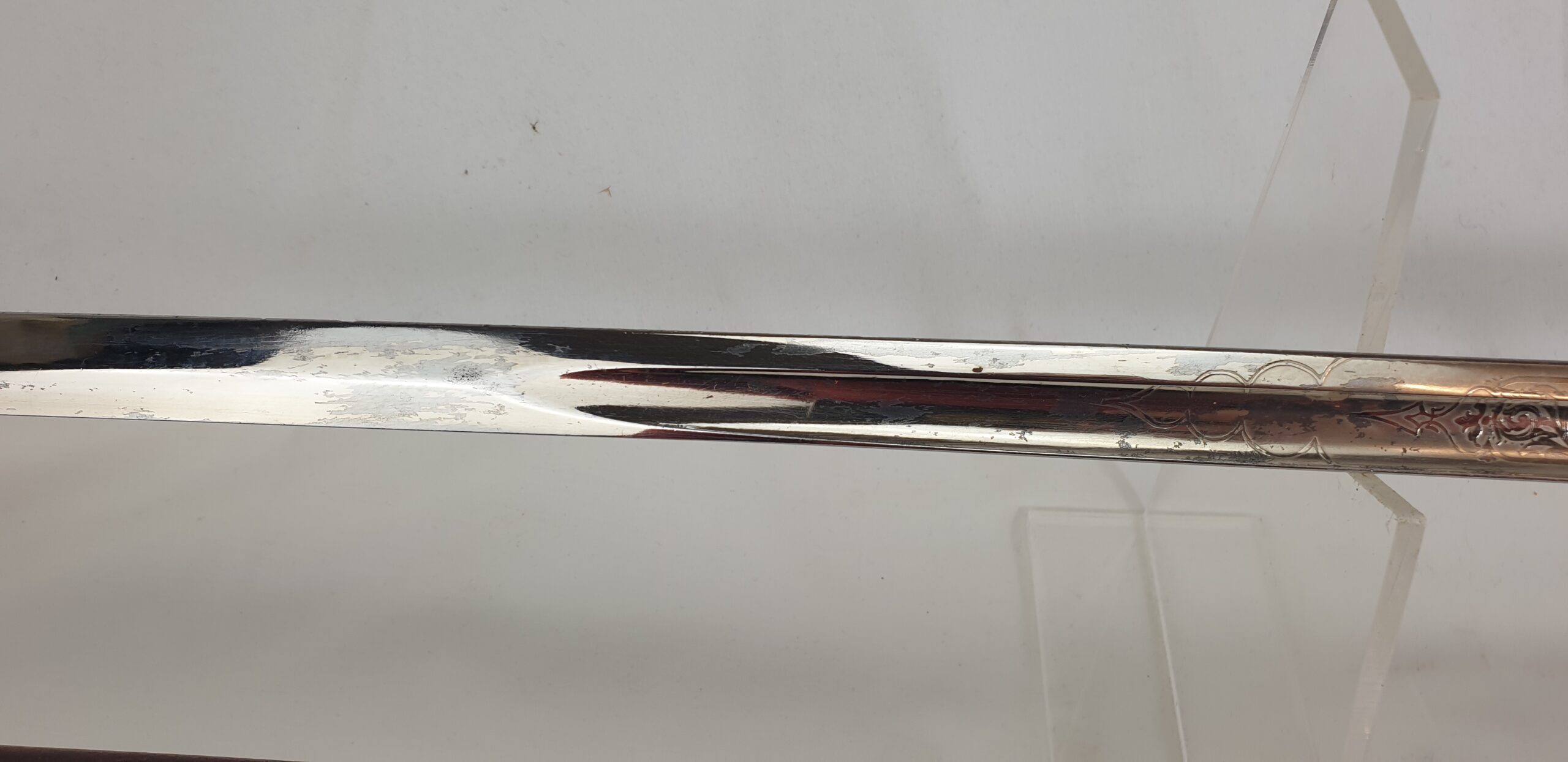 Scottish Lanarkshire Royal Artillery Volunteers Sword 1827 Pattern Light Cavalry Sabre, Leather Frog, Leather Field Scabbard and Belt - Image 7