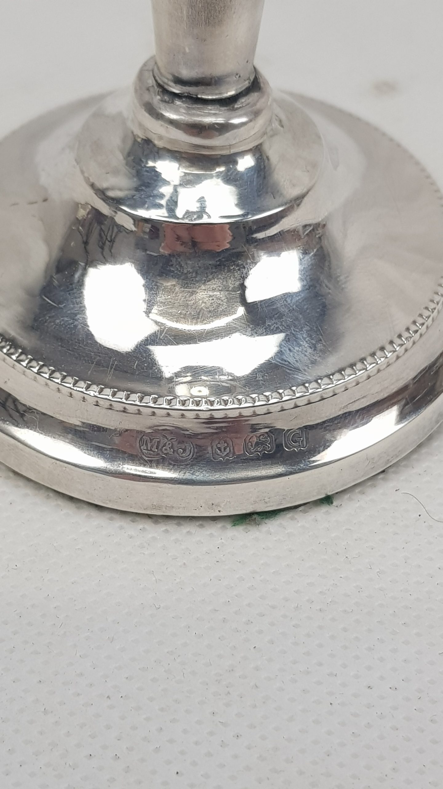Sterling Silver Candlestick By Marson & Jones Birmingham 1931 - Image 4