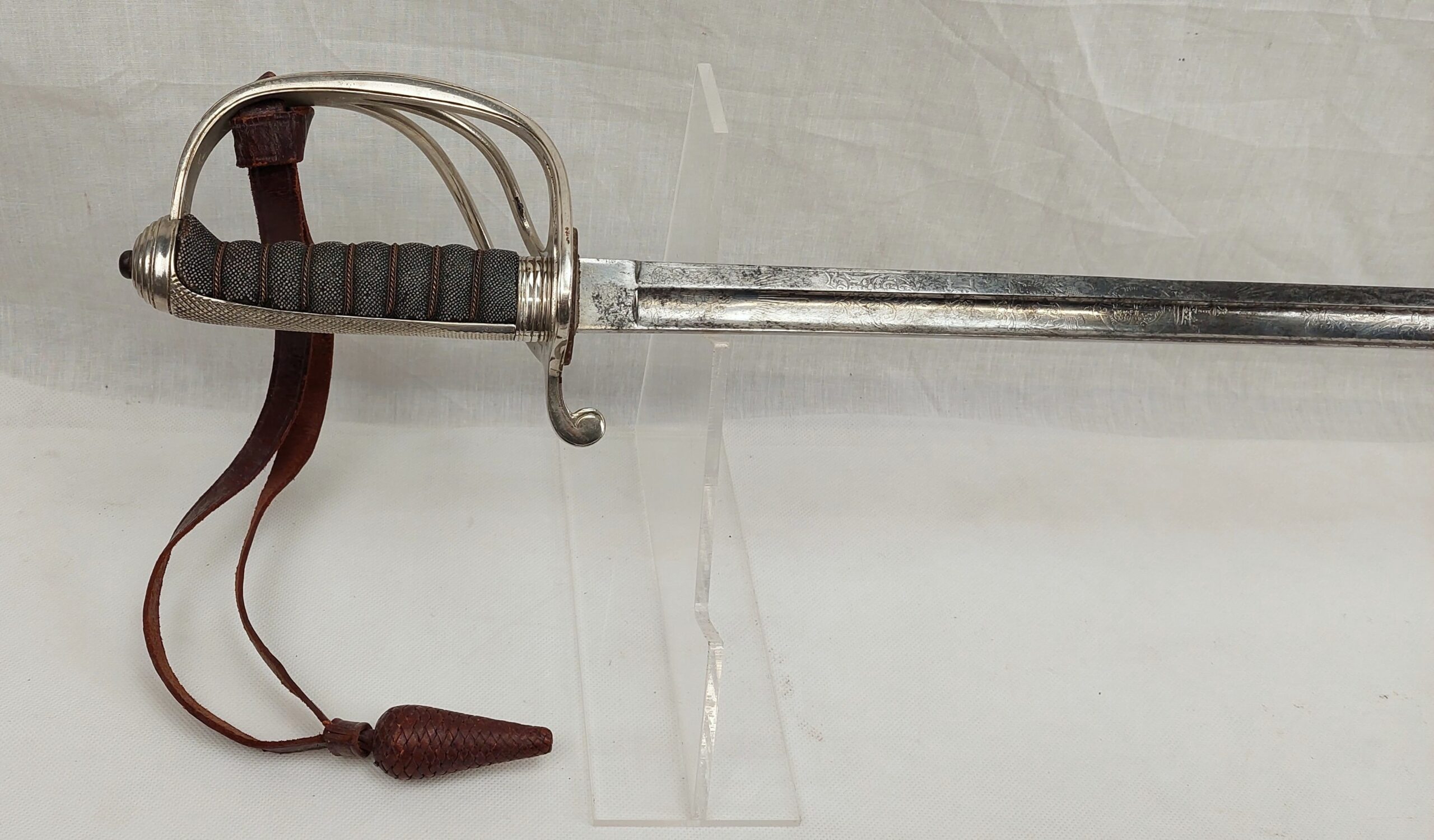 WW1 British Artillery Officers Sword, Scabbard, Frog, Straps And Sword Knot - Image 22