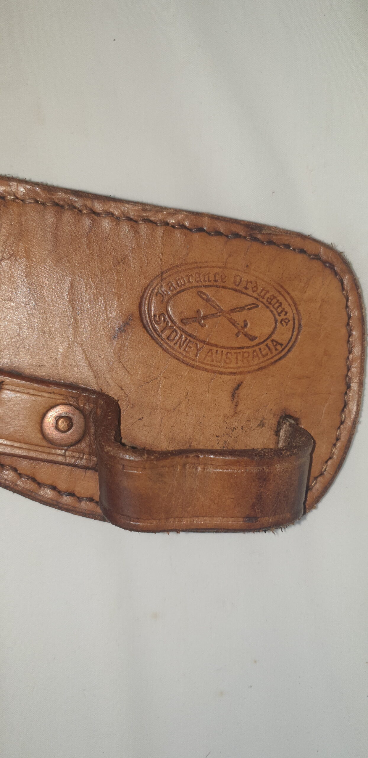 WW1 Era British .303 SMLE Leather Bucket Saddle Rifle Holster - Reproduction - Image 2