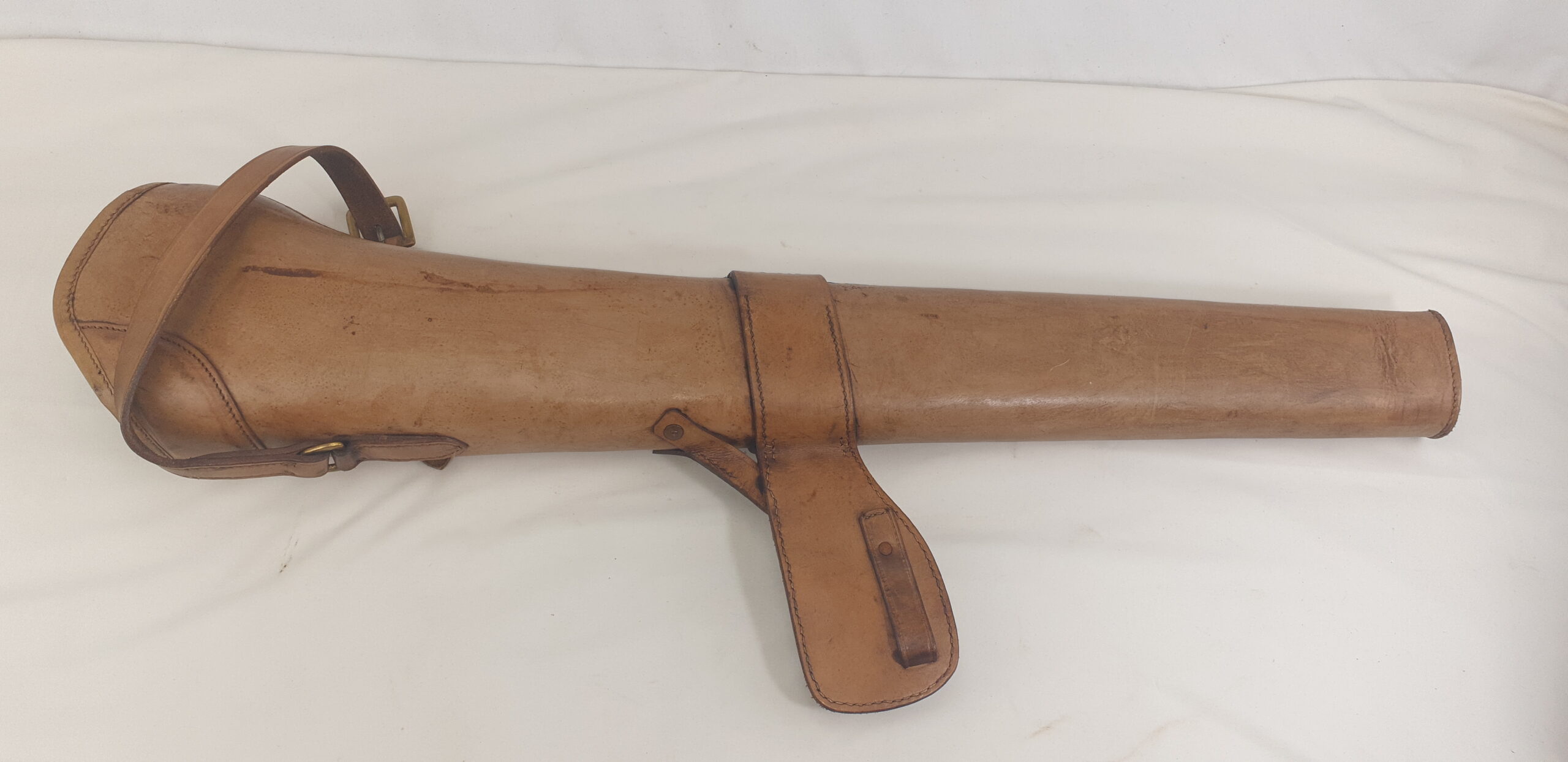 WW1 Era British .303 SMLE Leather Bucket Saddle Rifle Holster - Reproduction - Image 3