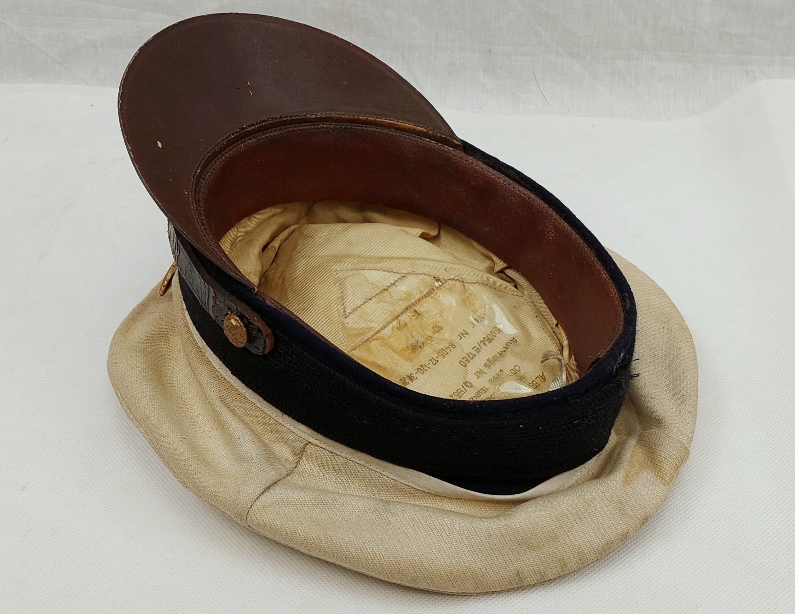 WW2 German Kriegsmarine Officers Visor Cap By Albert Kempf - Image 7