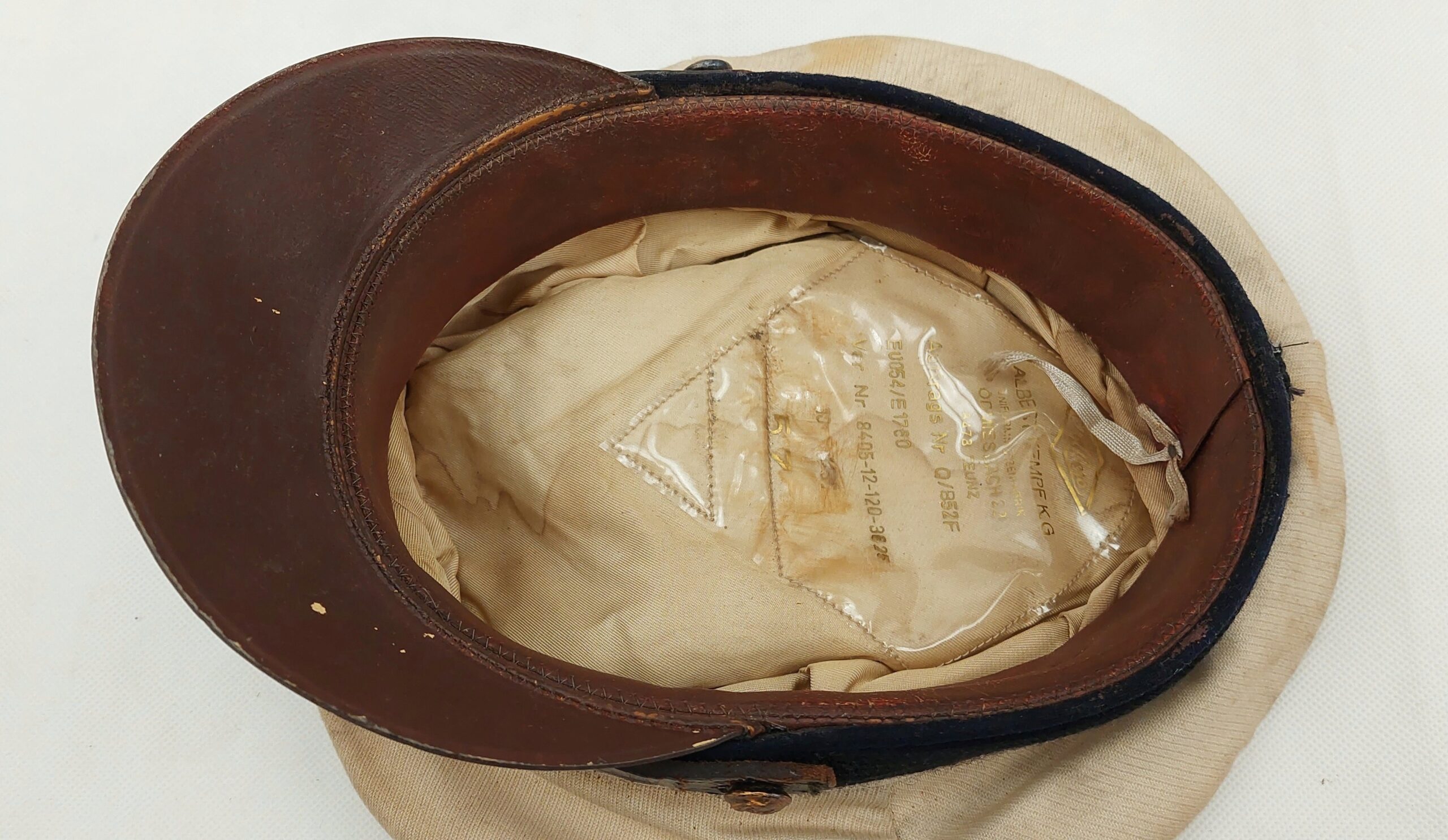 WW2 German Kriegsmarine Officers Visor Cap By Albert Kempf - Image 8