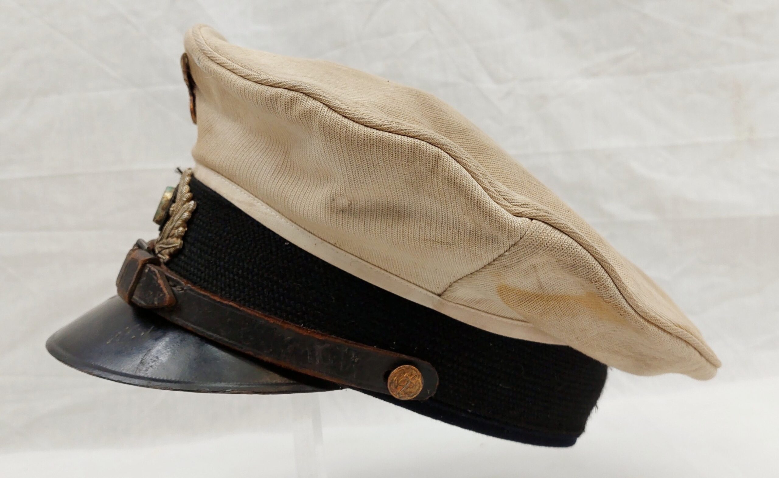 WW2 German Kriegsmarine Officers Visor Cap By Albert Kempf - Image 4