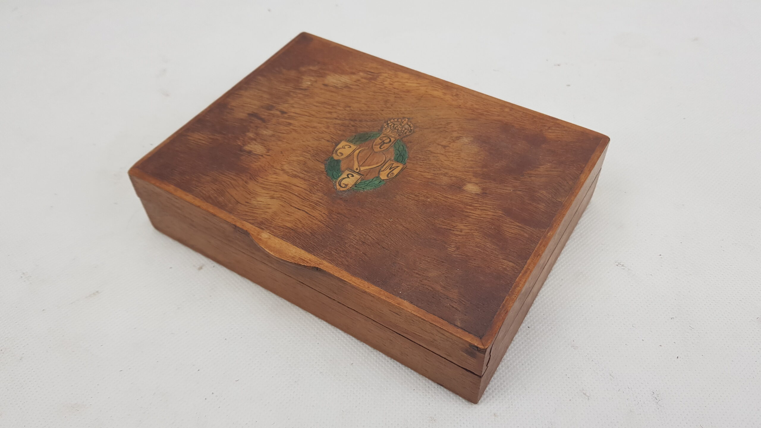 WW2 REME Wooden Small Ditty Box