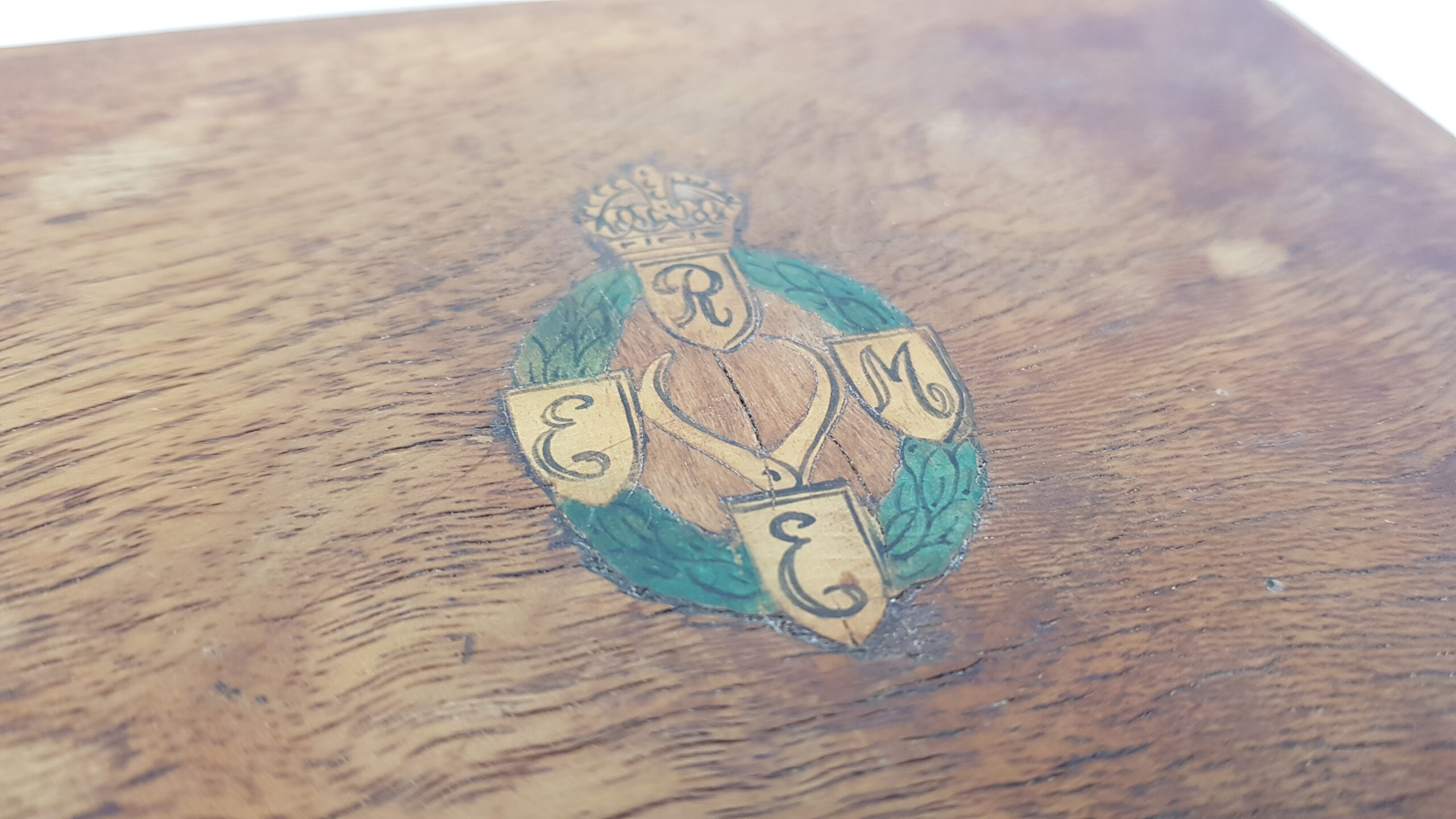 WW2 REME Wooden Small Ditty Box - Image 4