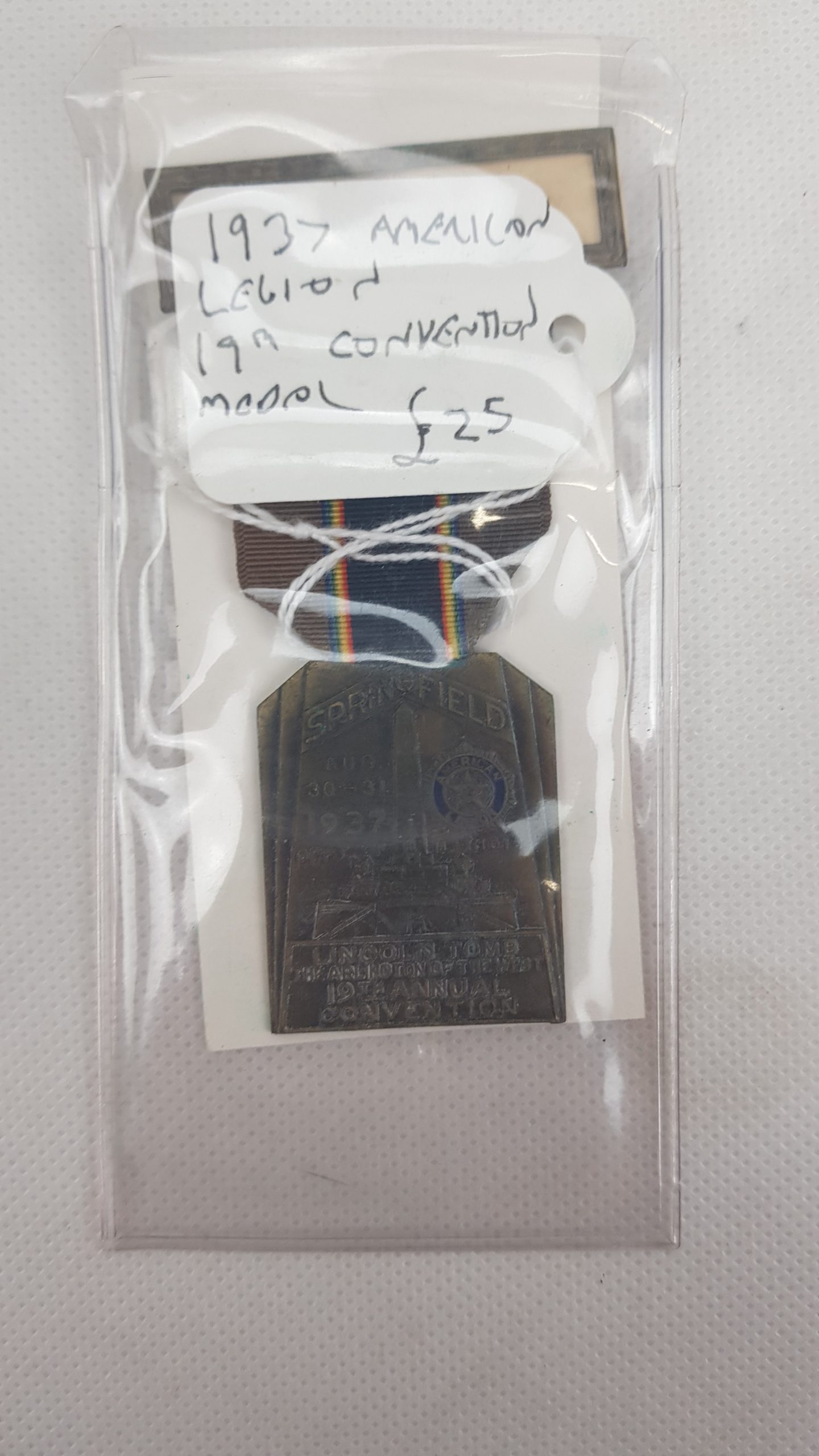 1937 American Legion 19th Convention Medal