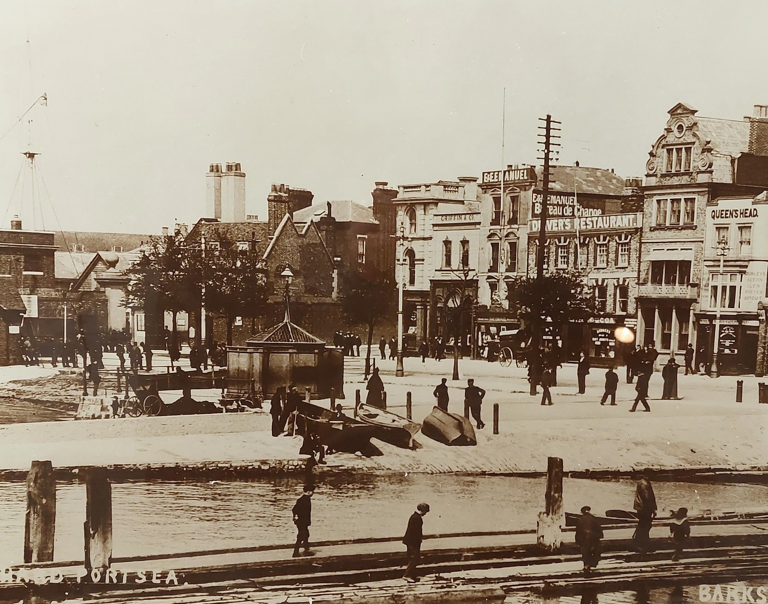 Framed Copy Of A Circa 1900 Print Of The Hard Portsmouth - Image 4