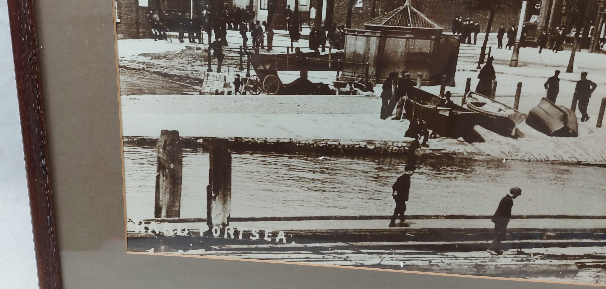 Framed Copy Of A Circa 1900 Print Of The Hard Portsmouth - Image 7