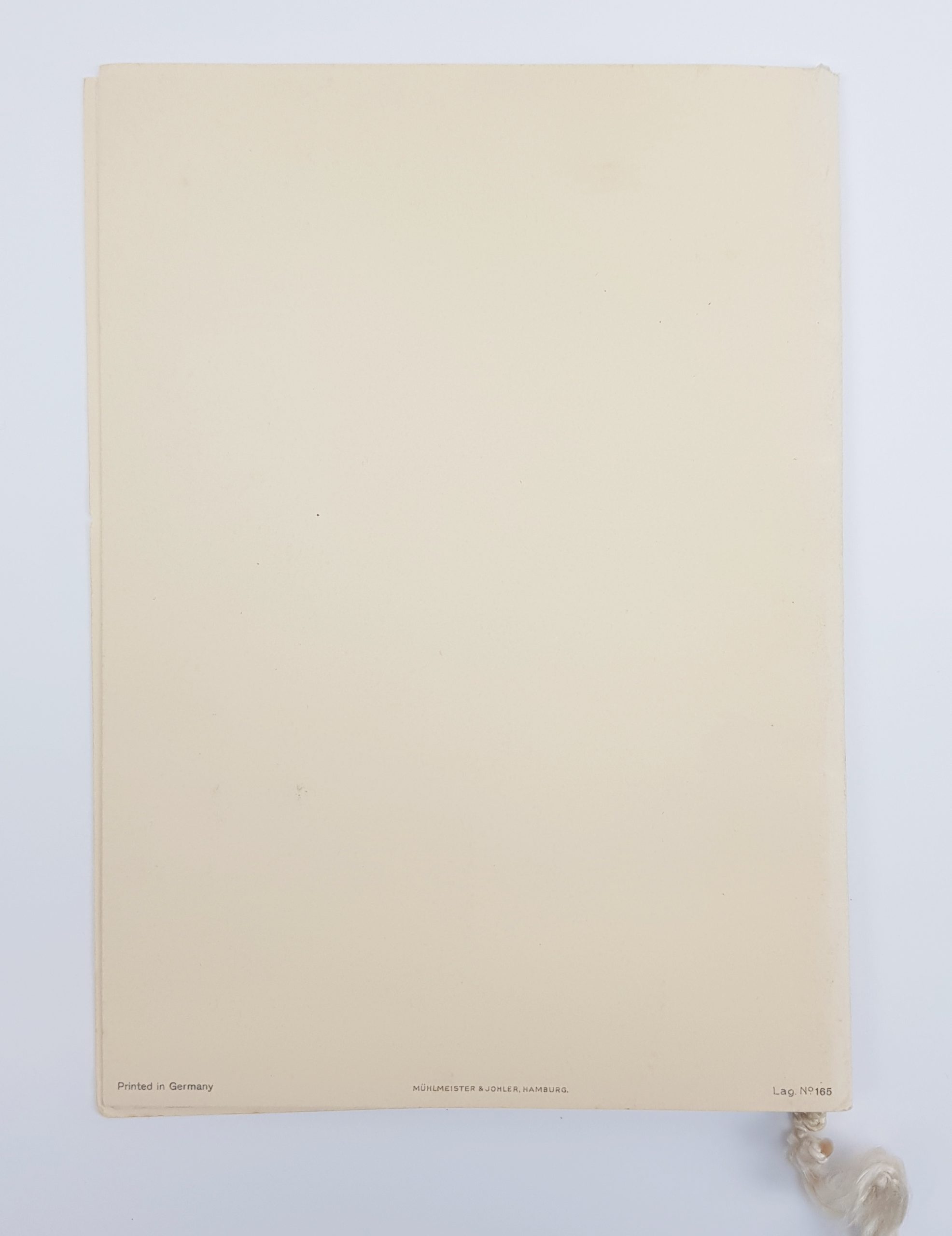 Hamburg Amerika Line 1935 Menu Holder - Image 2