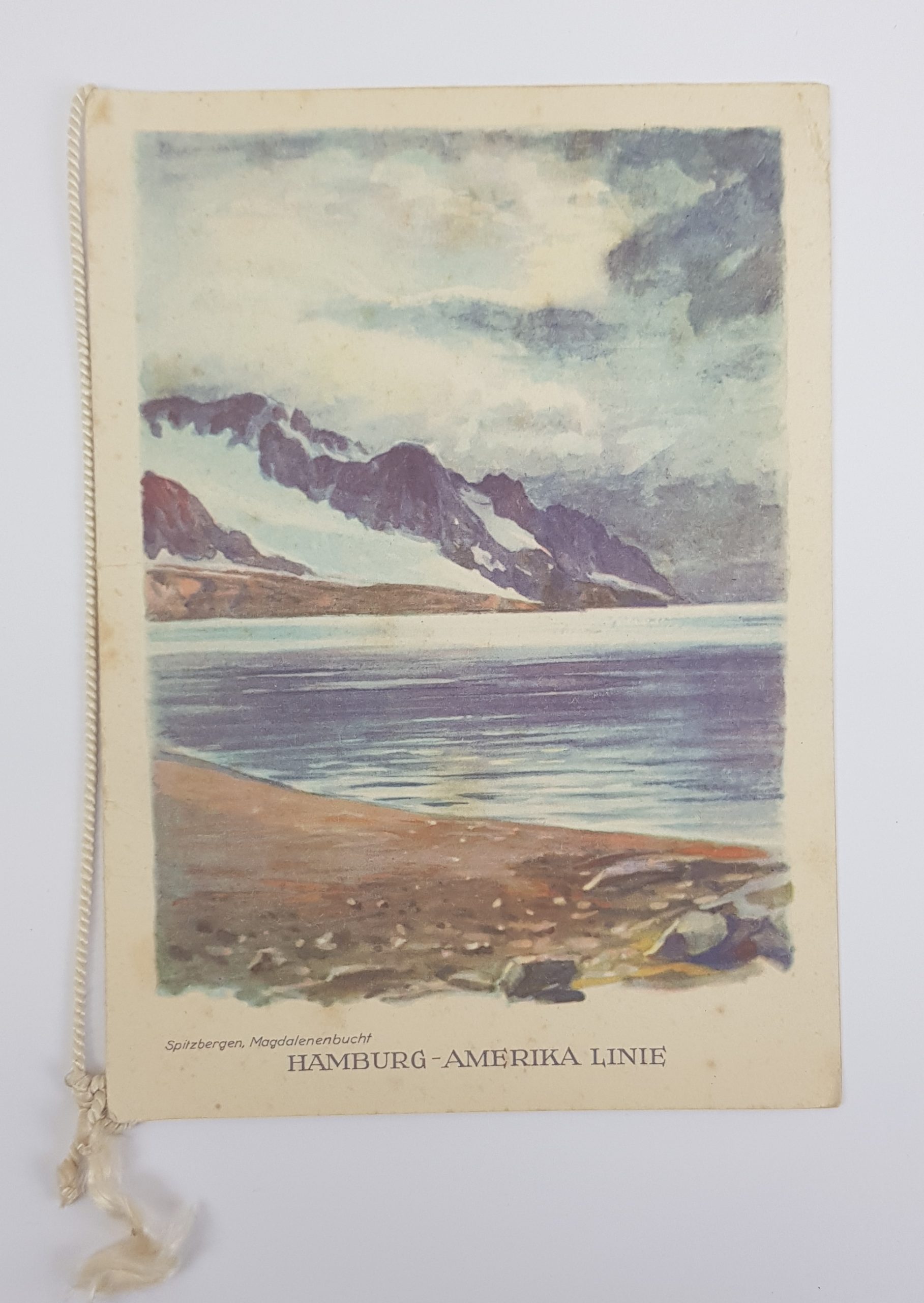 Hamburg Amerika Line 1935 Menu Holder #3