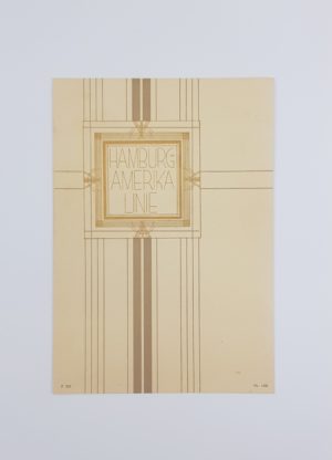 Hamburg Amerika Line 1935 Menu Holder #5