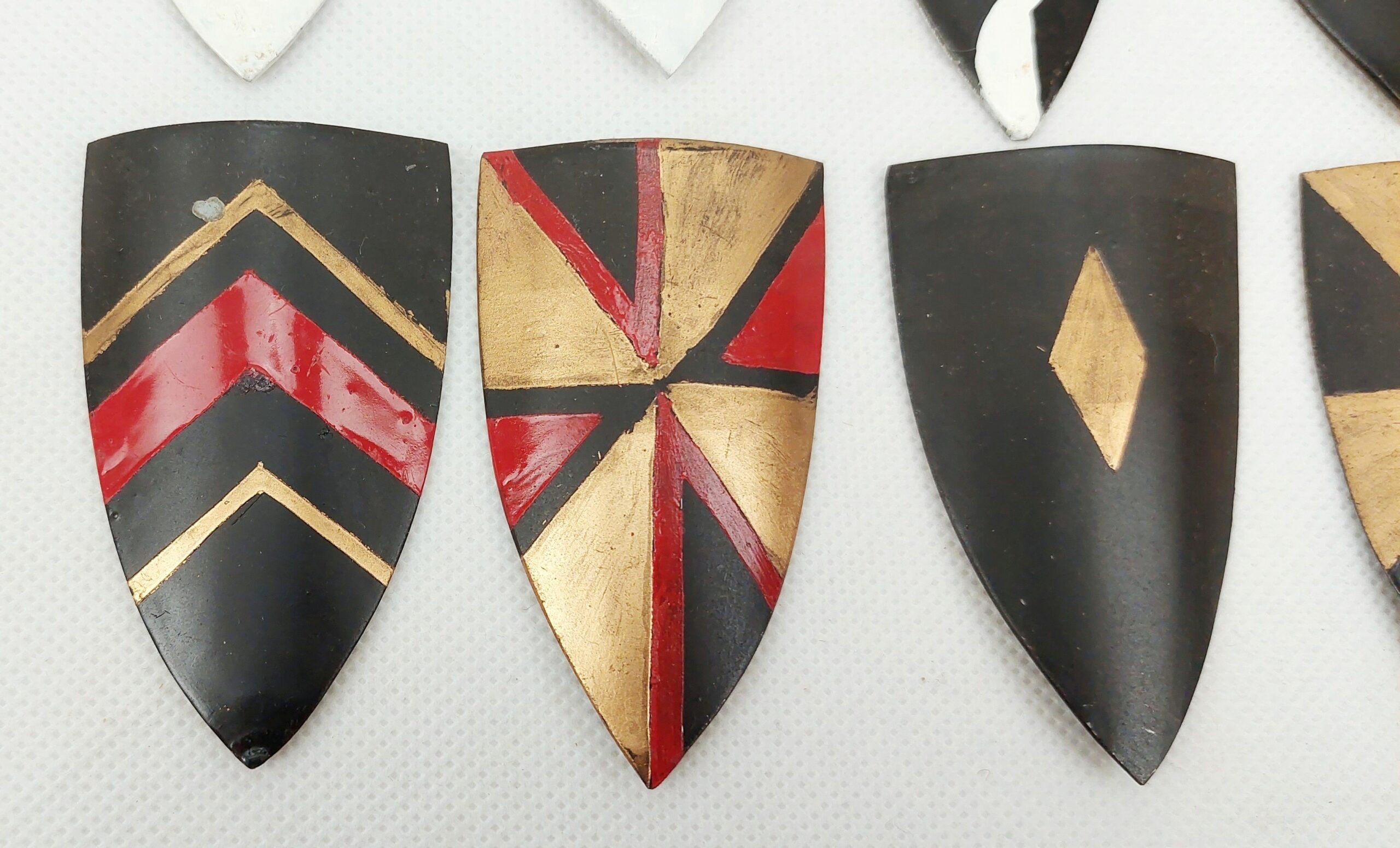 Hand Made Metal Miniature Knights Shield Set Sword And Axe - Image 12