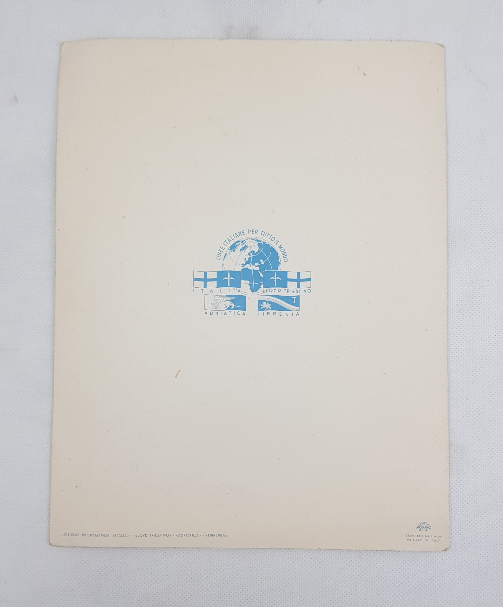 Italian Line 1938 Menu Holder - Image 2