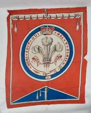 Victorian Prince of Wales Feathers Flag