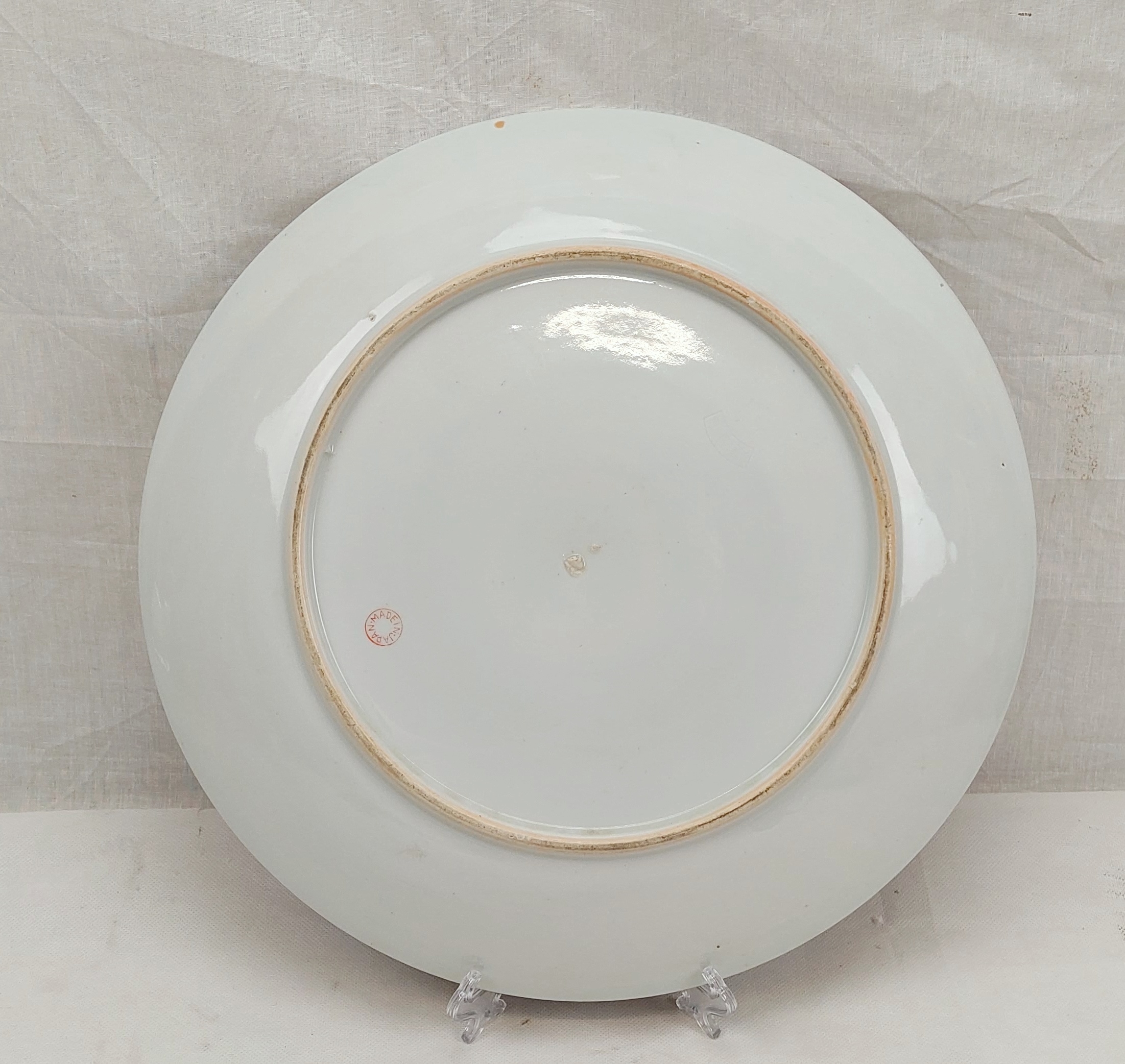Large Decorative Japanese Scene Plate - Image 7