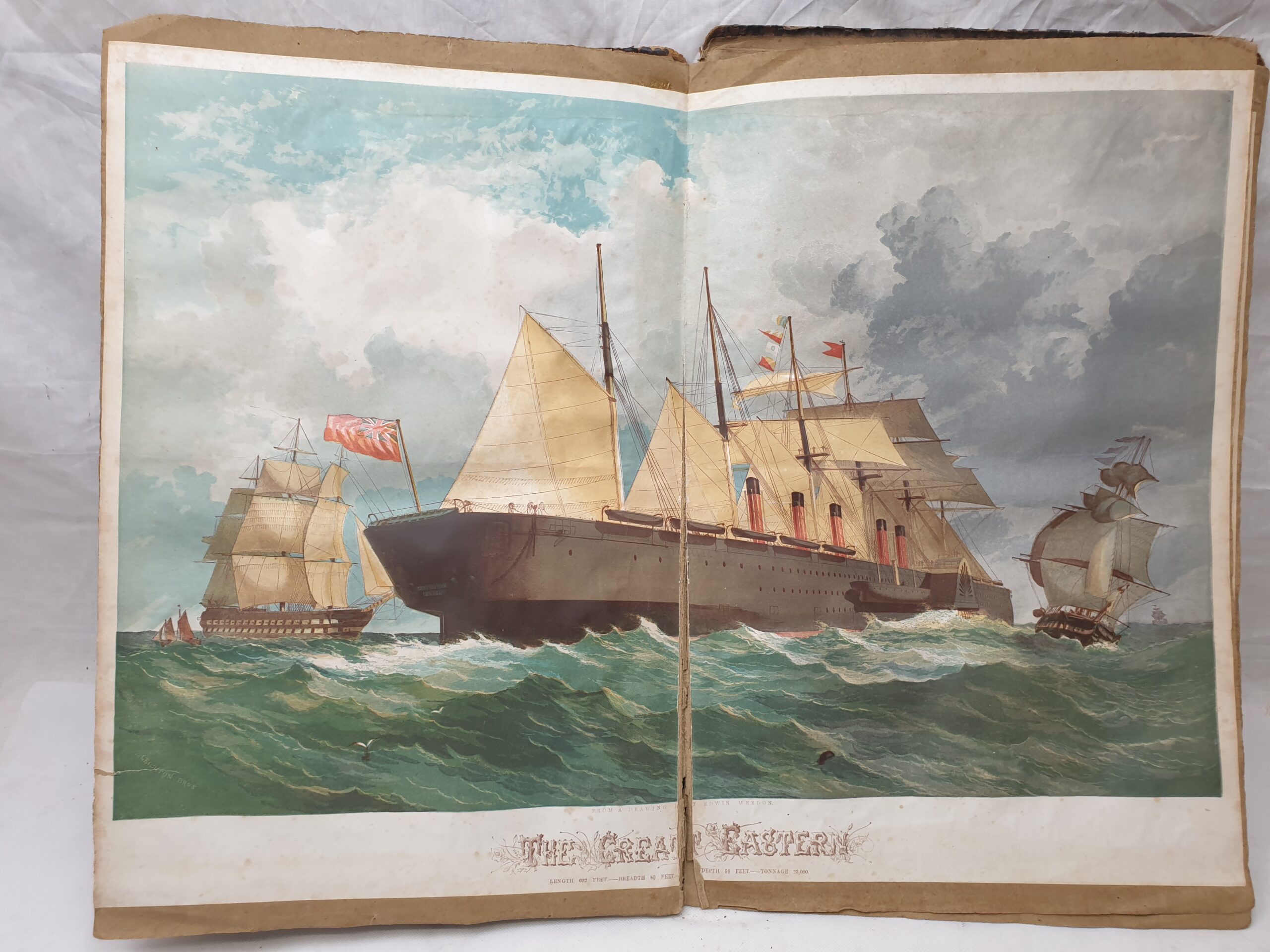 Large Victorian Album Containing Numerous Chromolithograph Prints - Image 7