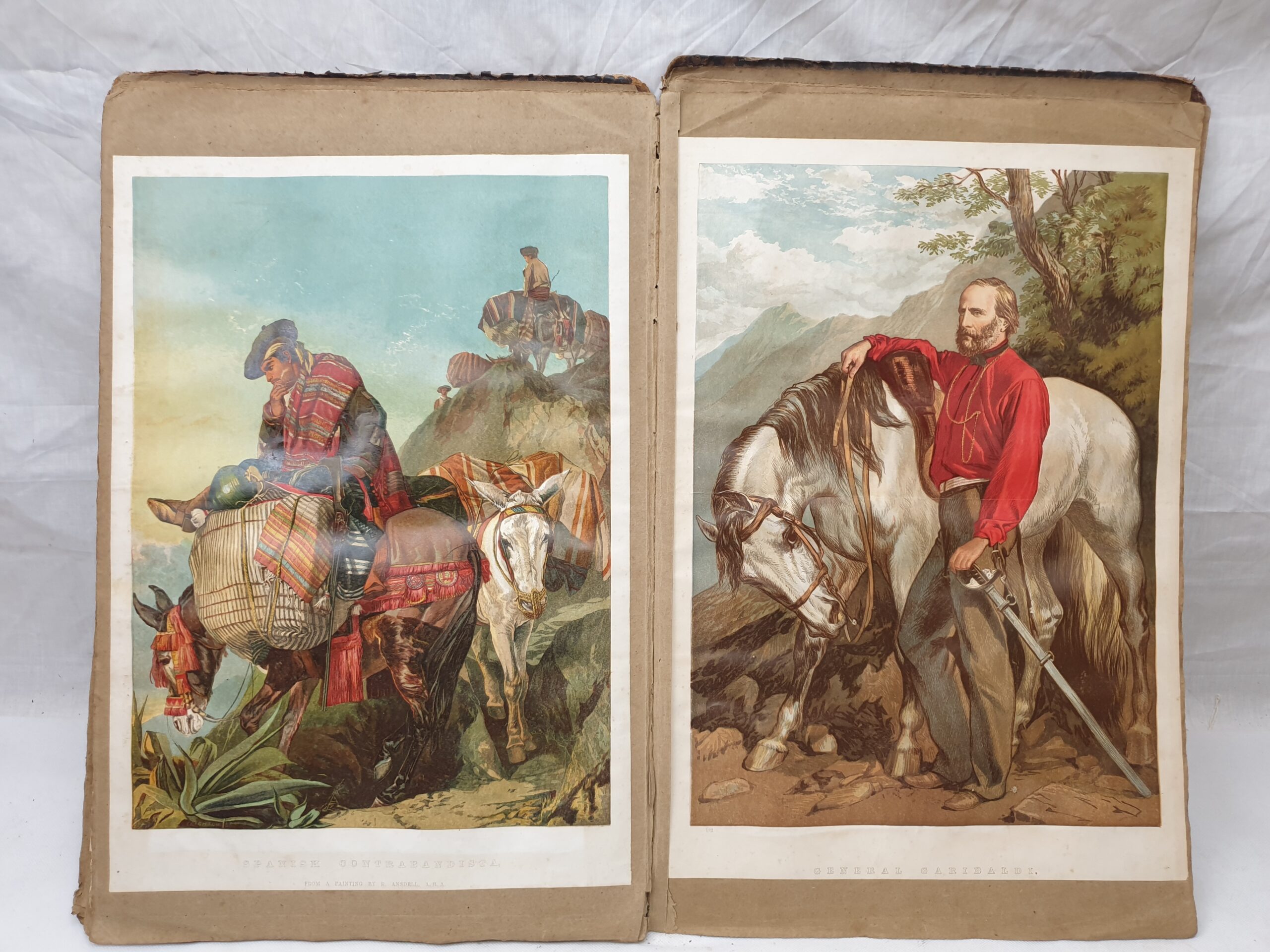 Large Victorian Album Containing Numerous Chromolithograph Prints - Image 6