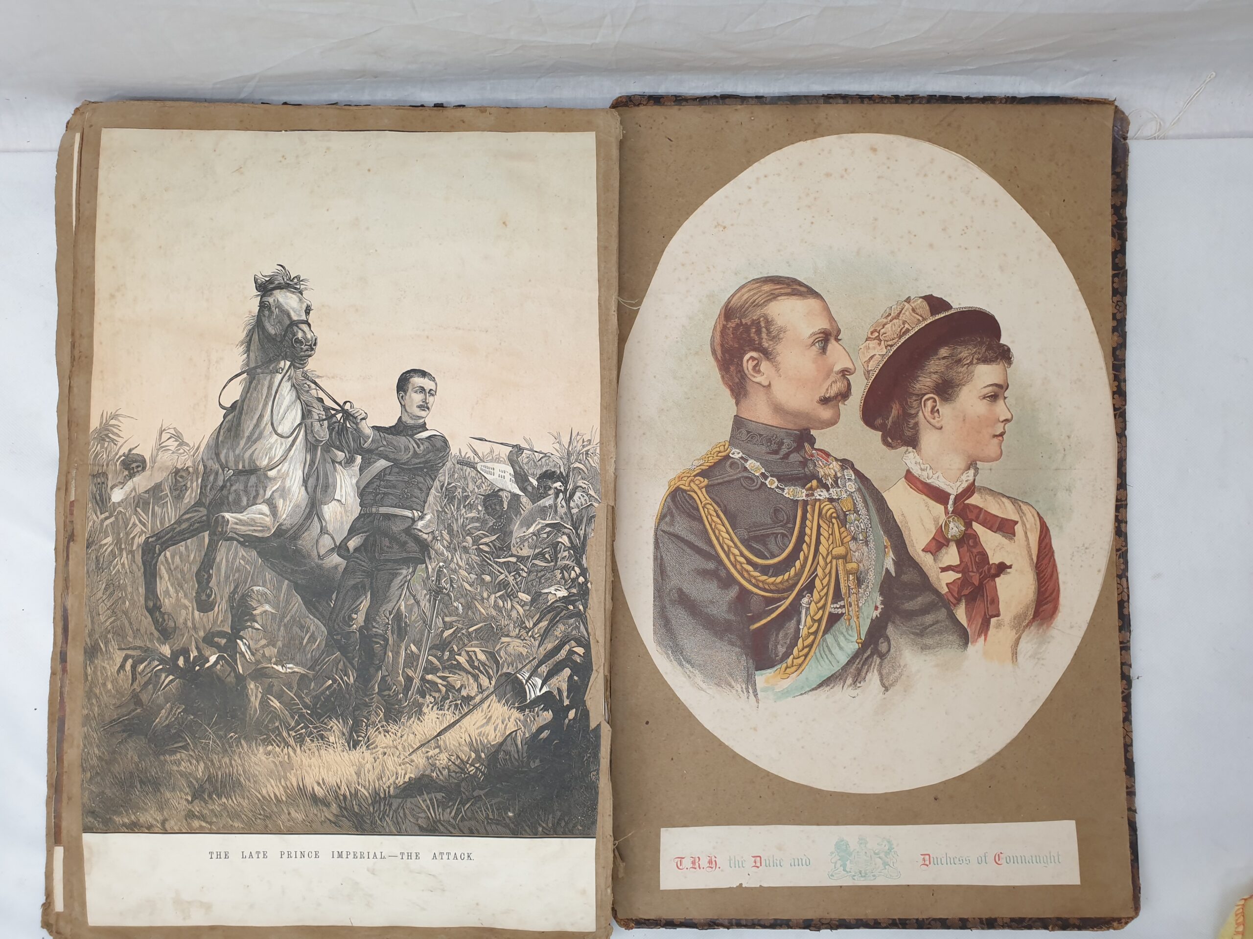 Large Victorian Album Containing Numerous Chromolithograph Prints - Image 4