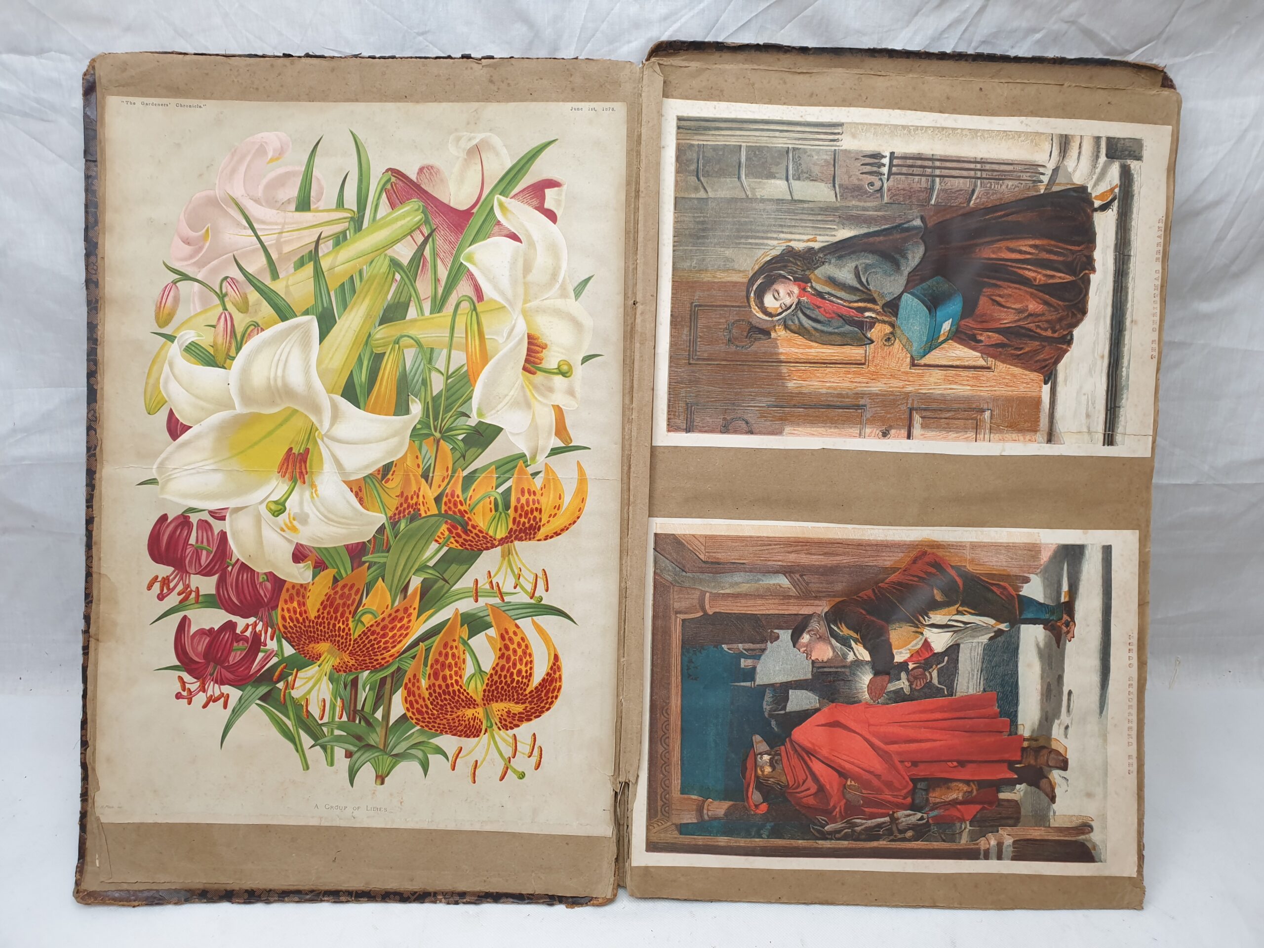 Large Victorian Album Containing Numerous Chromolithograph Prints - Image 16