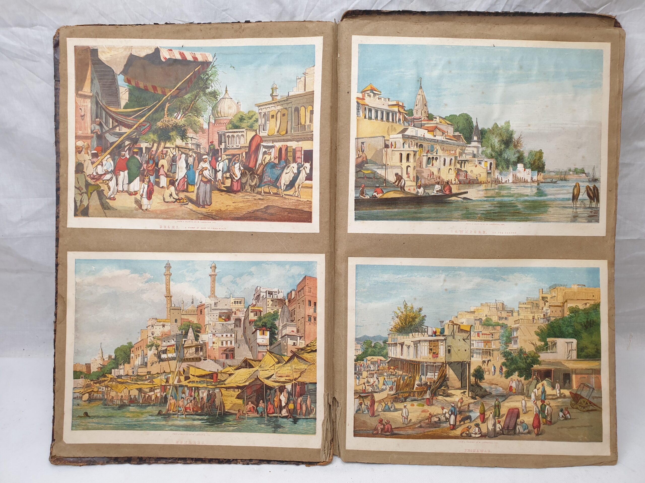 Large Victorian Album Containing Numerous Chromolithograph Prints - Image 14