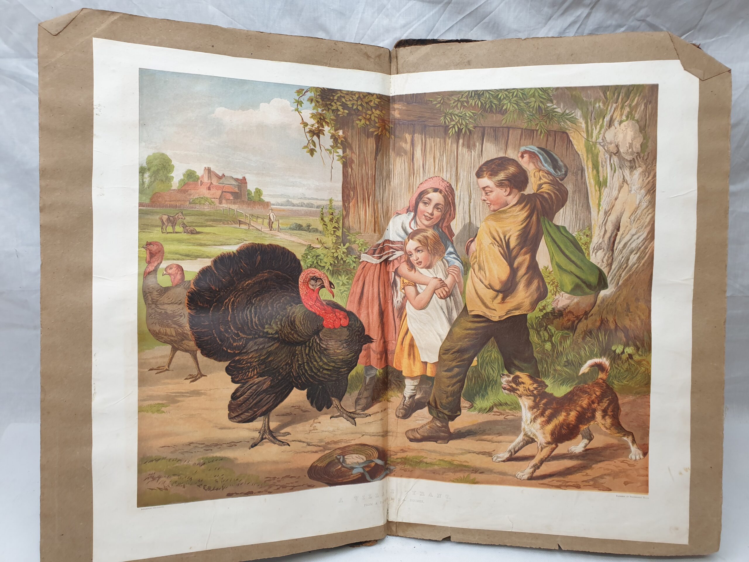 Large Victorian Album Containing Numerous Chromolithograph Prints - Image 10