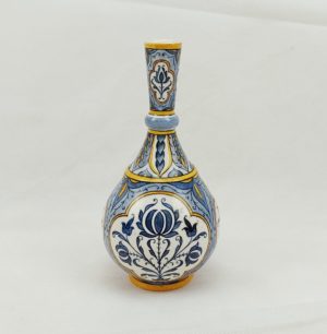 Mid 19th Century Swiss Hand Painted Globular Vase
