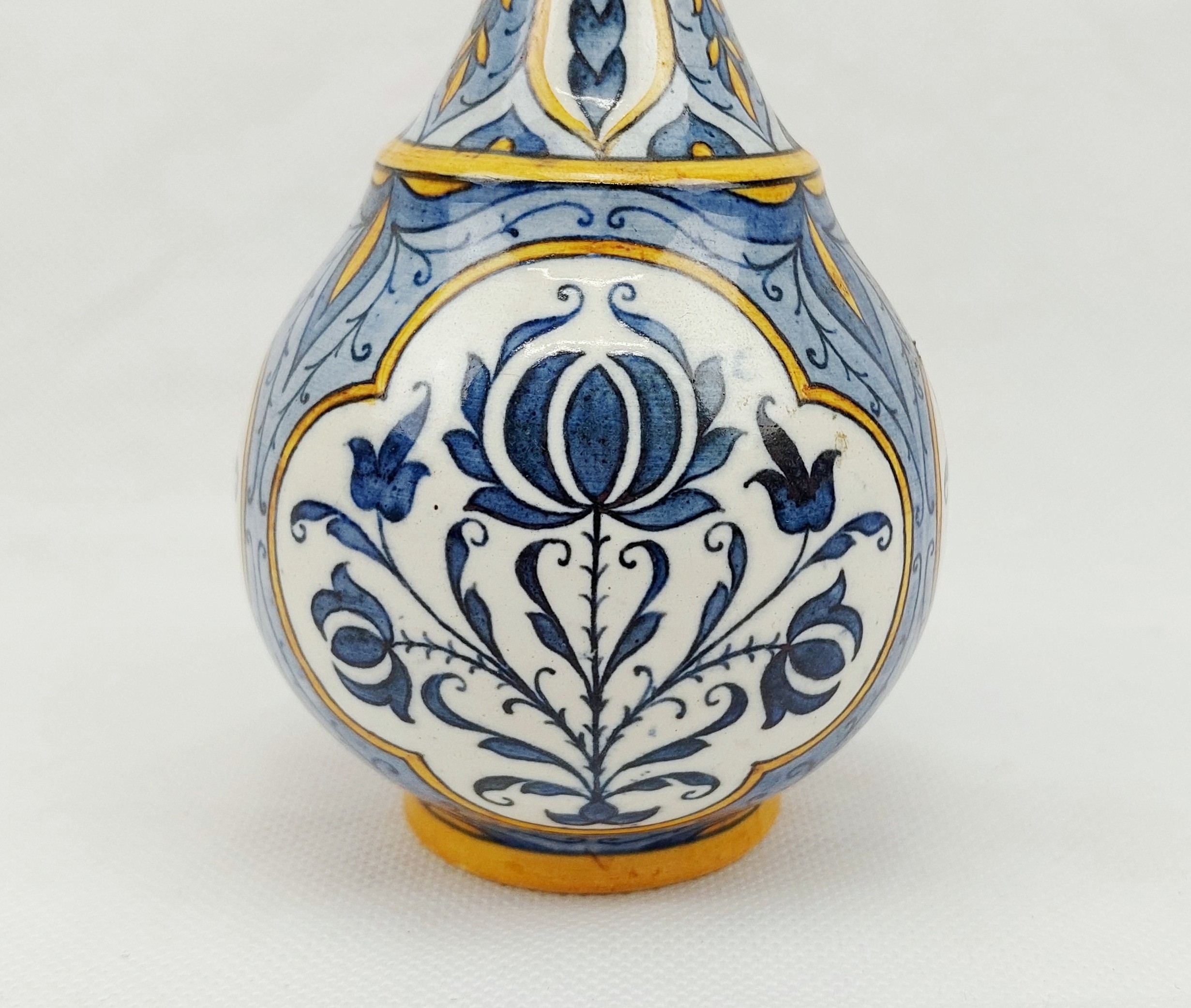 Mid 19th Century Swiss Hand Painted Globular Vase - Image 7