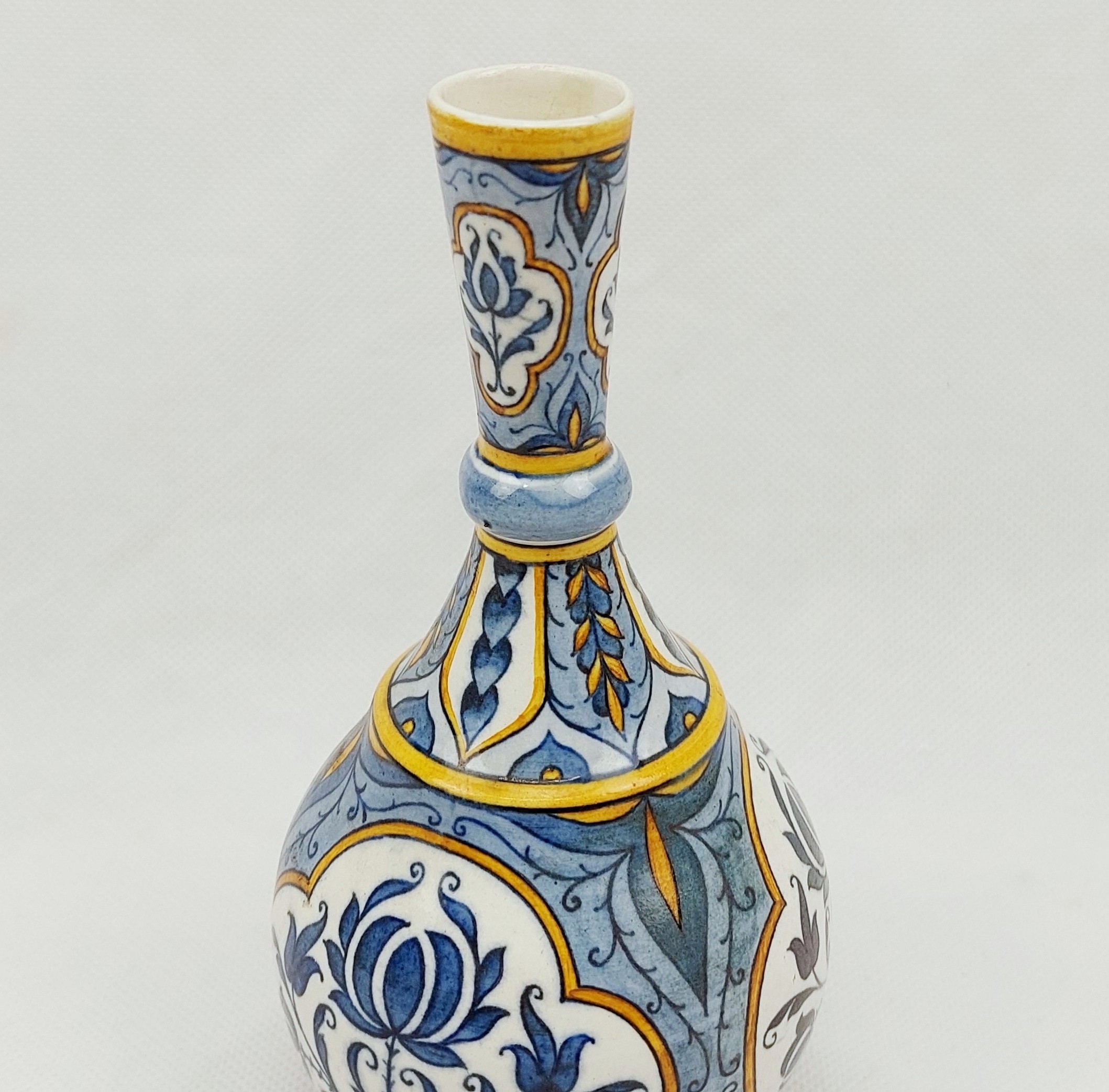 Mid 19th Century Swiss Hand Painted Globular Vase - Image 5