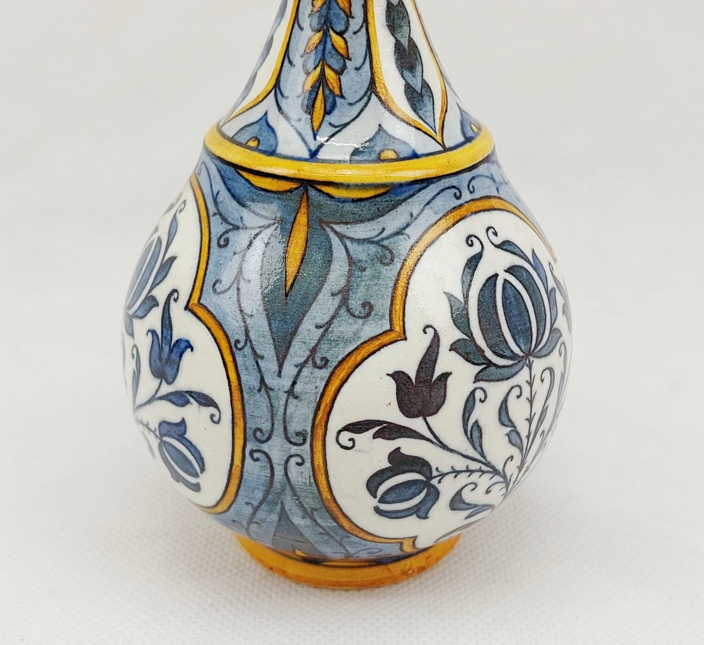 Mid 19th Century Swiss Hand Painted Globular Vase - Image 4