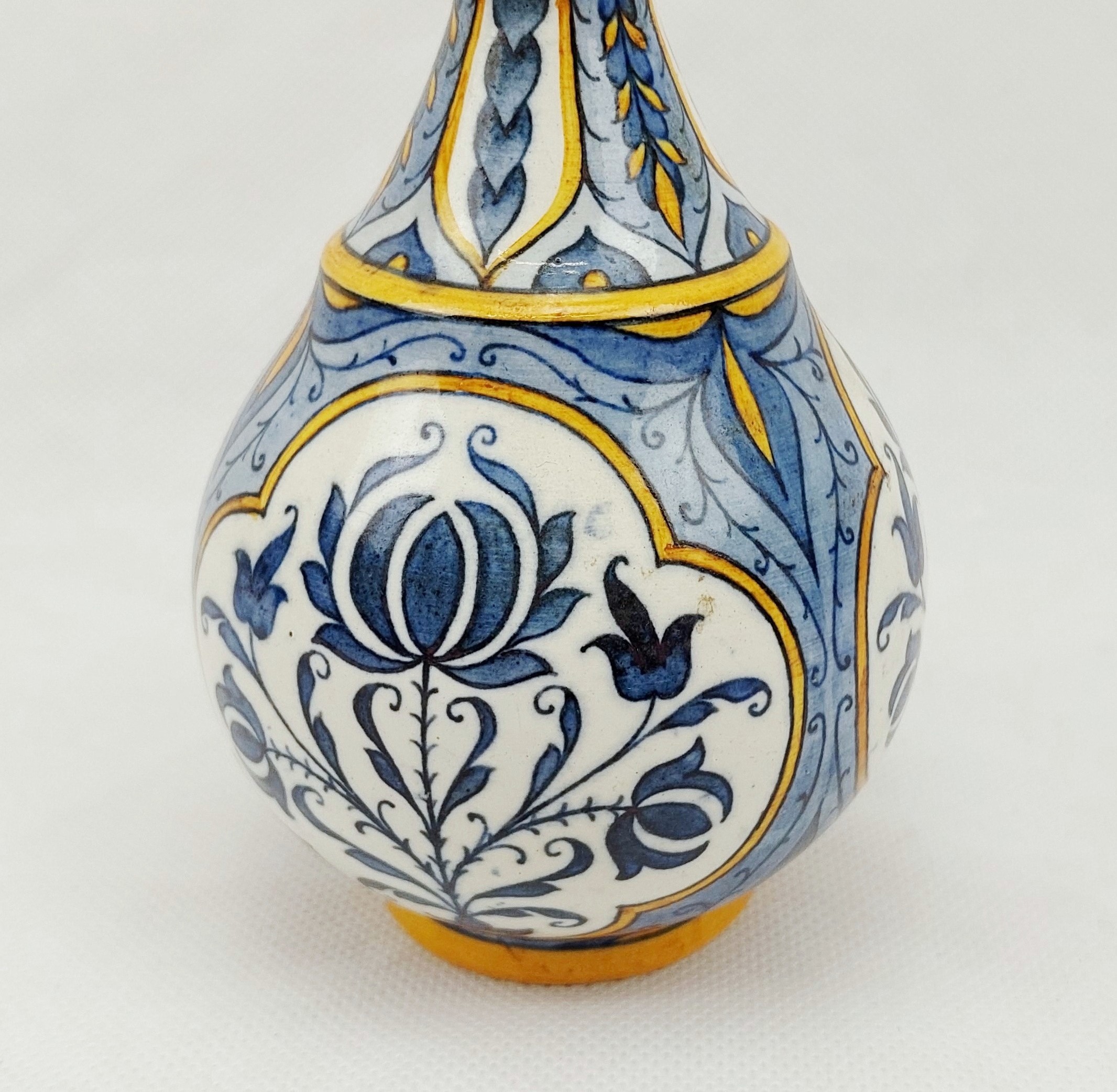Mid 19th Century Swiss Hand Painted Globular Vase - Image 3